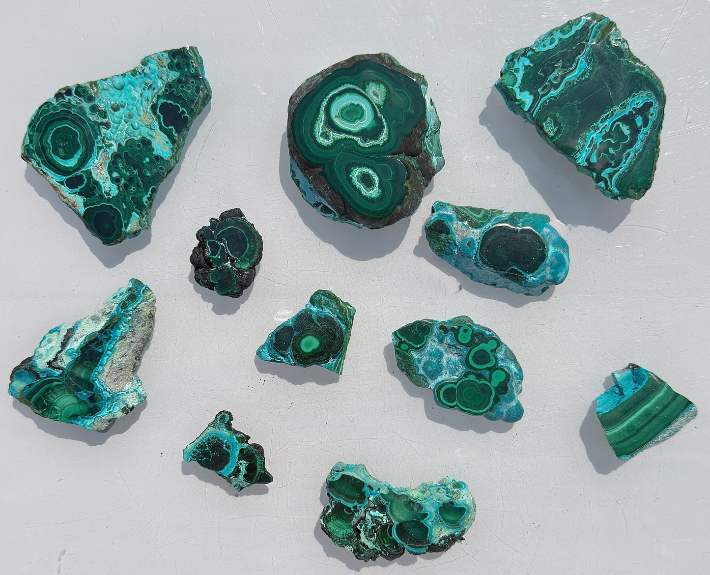 Wholesale 2 lbs Natural Chrysocolla Malachite Slabs Crystal