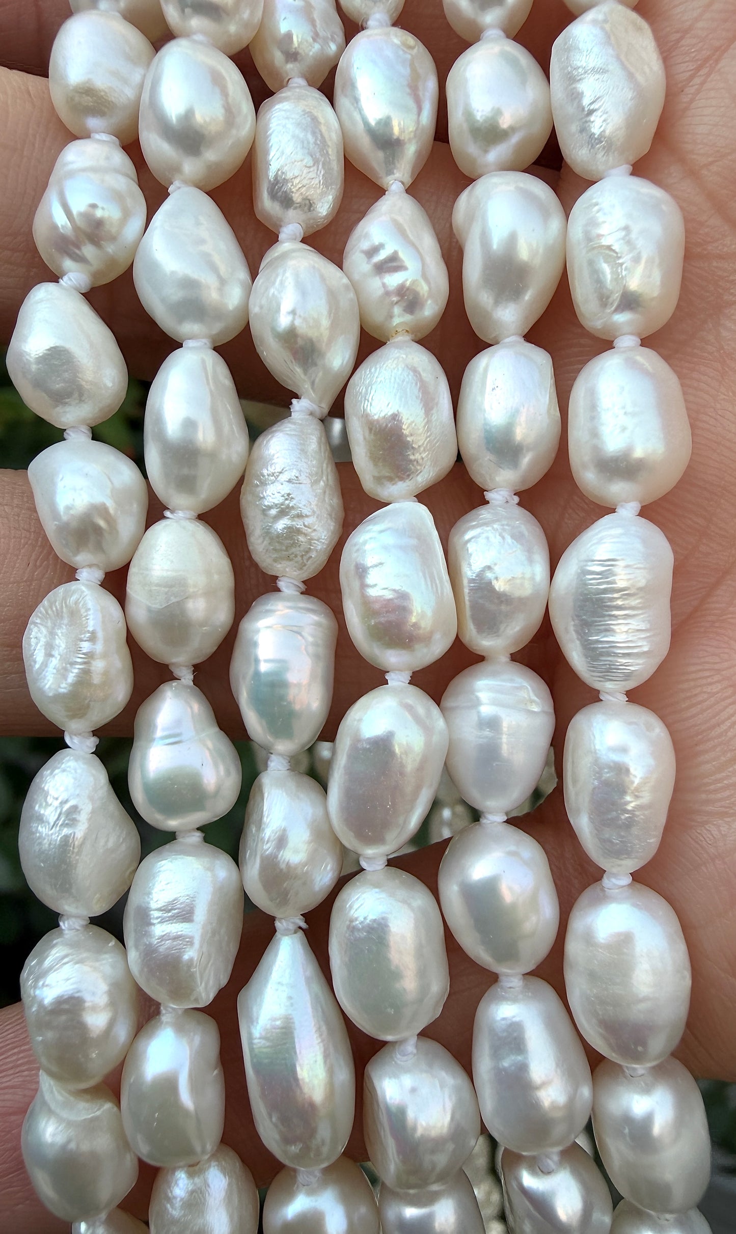 6 PCs 6 pcs ~6.5mm Natural Freshwater Pearl Necklace Healing Energy