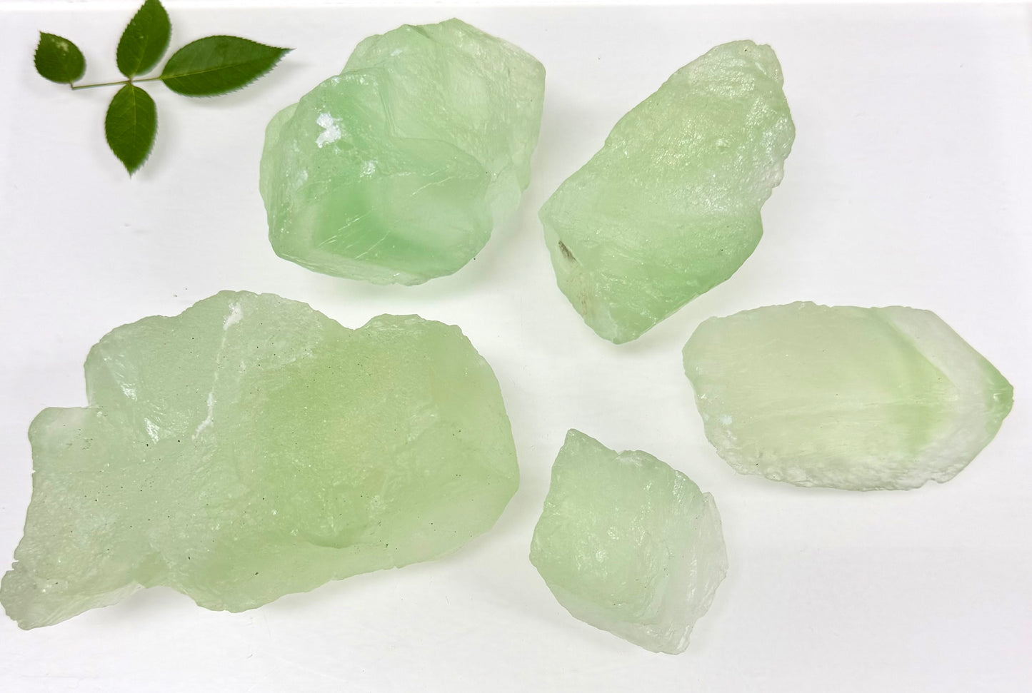 2 lbs Natural Green Fluorite Rough Crystals Healing Energy