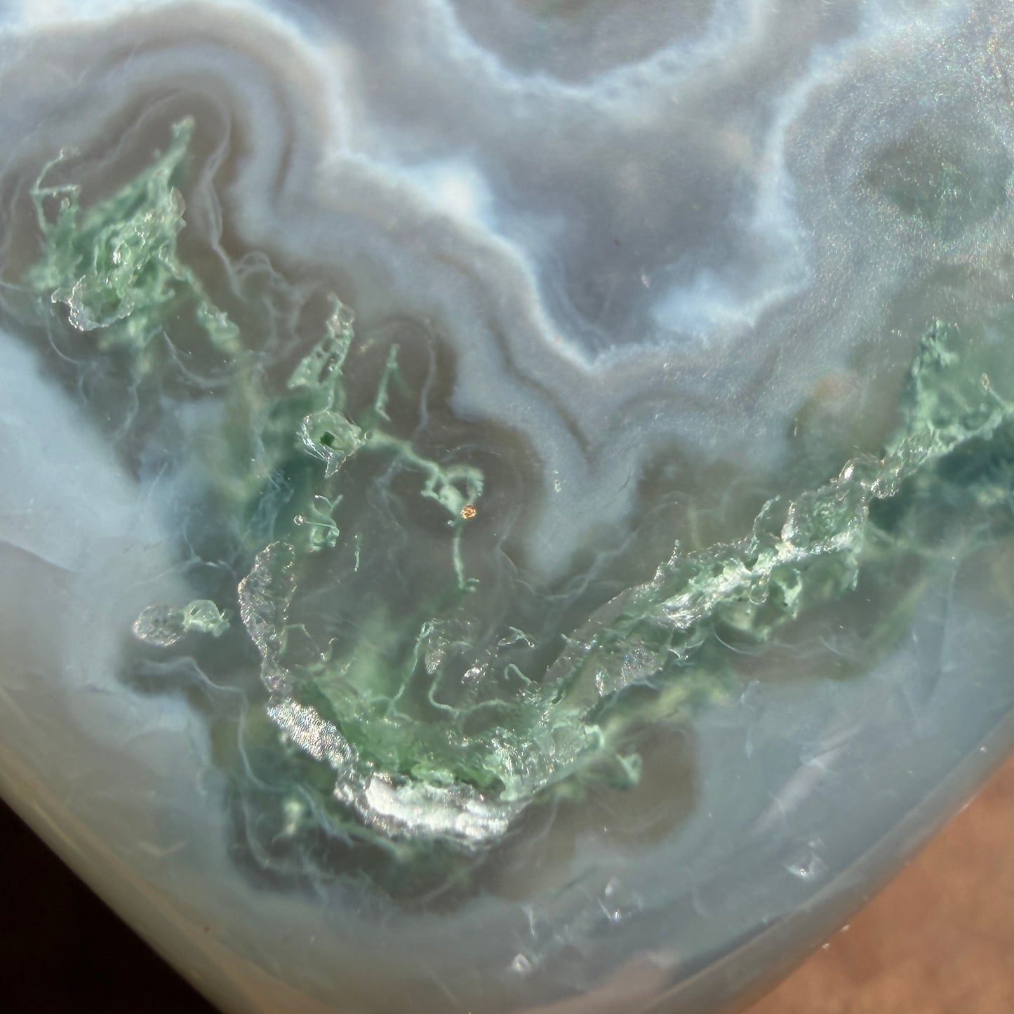 2 lbs Natural Moss Agate Cube Crystal Healing Energy
