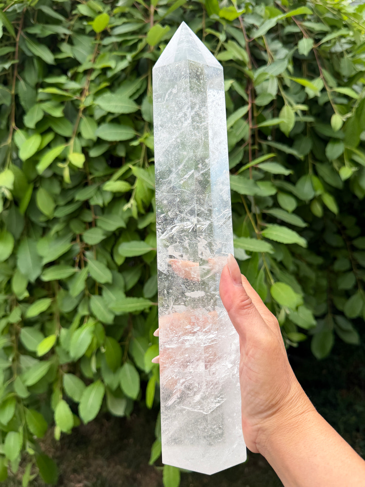 2-3pcs Natural Clear Quartz Large Tower Obelisk Crystals Healing Energy