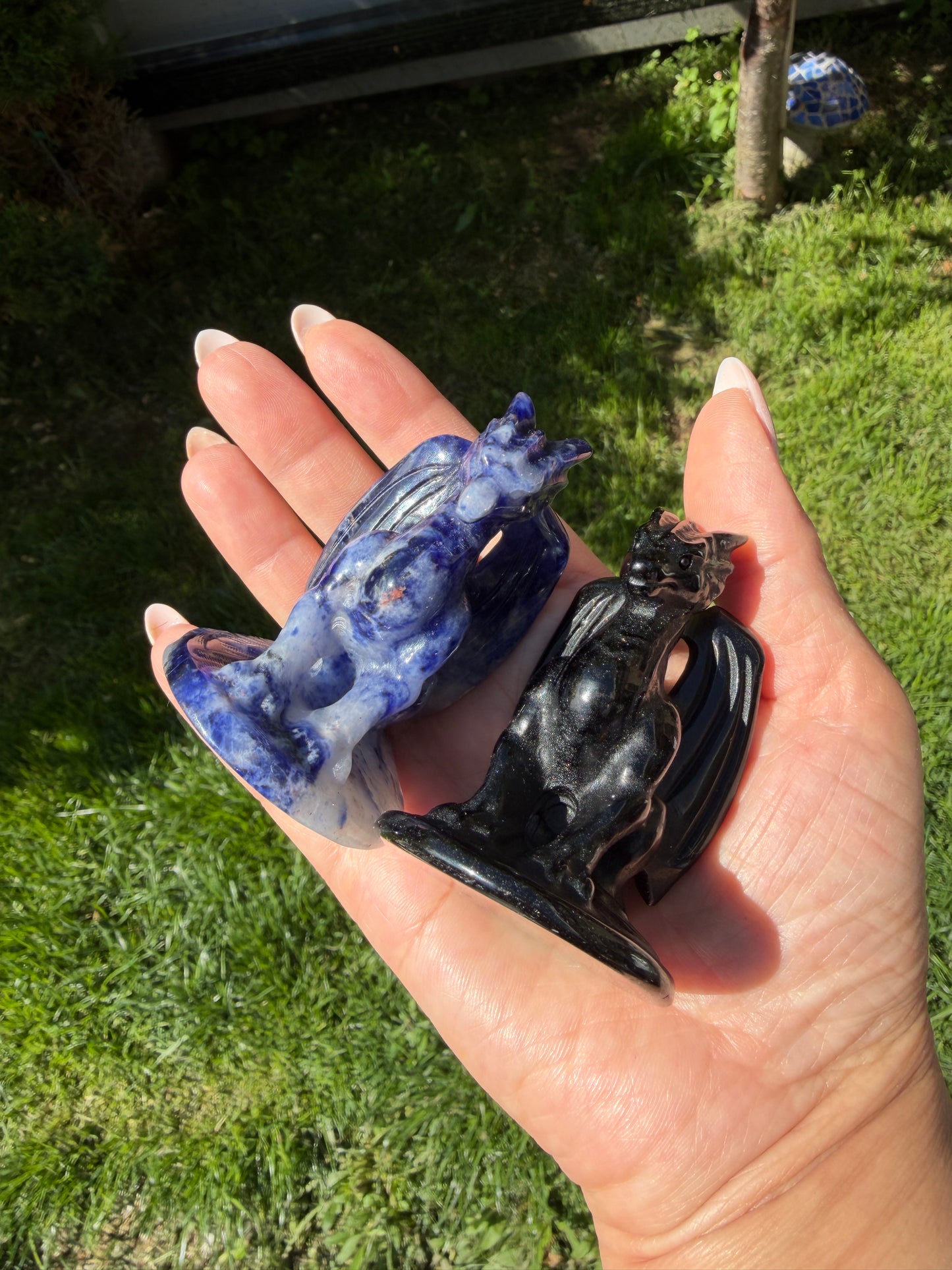 Wholesale Lot 6pcs Stone Dragons Natural Healing 2.75 in
