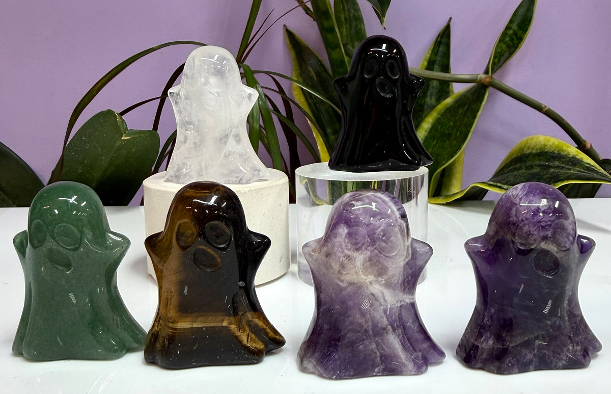 6 PCs 5cm Natural mix Crystals Ghost healing energy