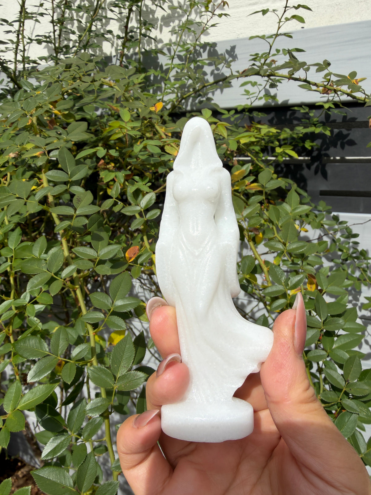 6 PCs 12cm Mixed Natural Crystals Female Reaper Ghost Goddess Carving
