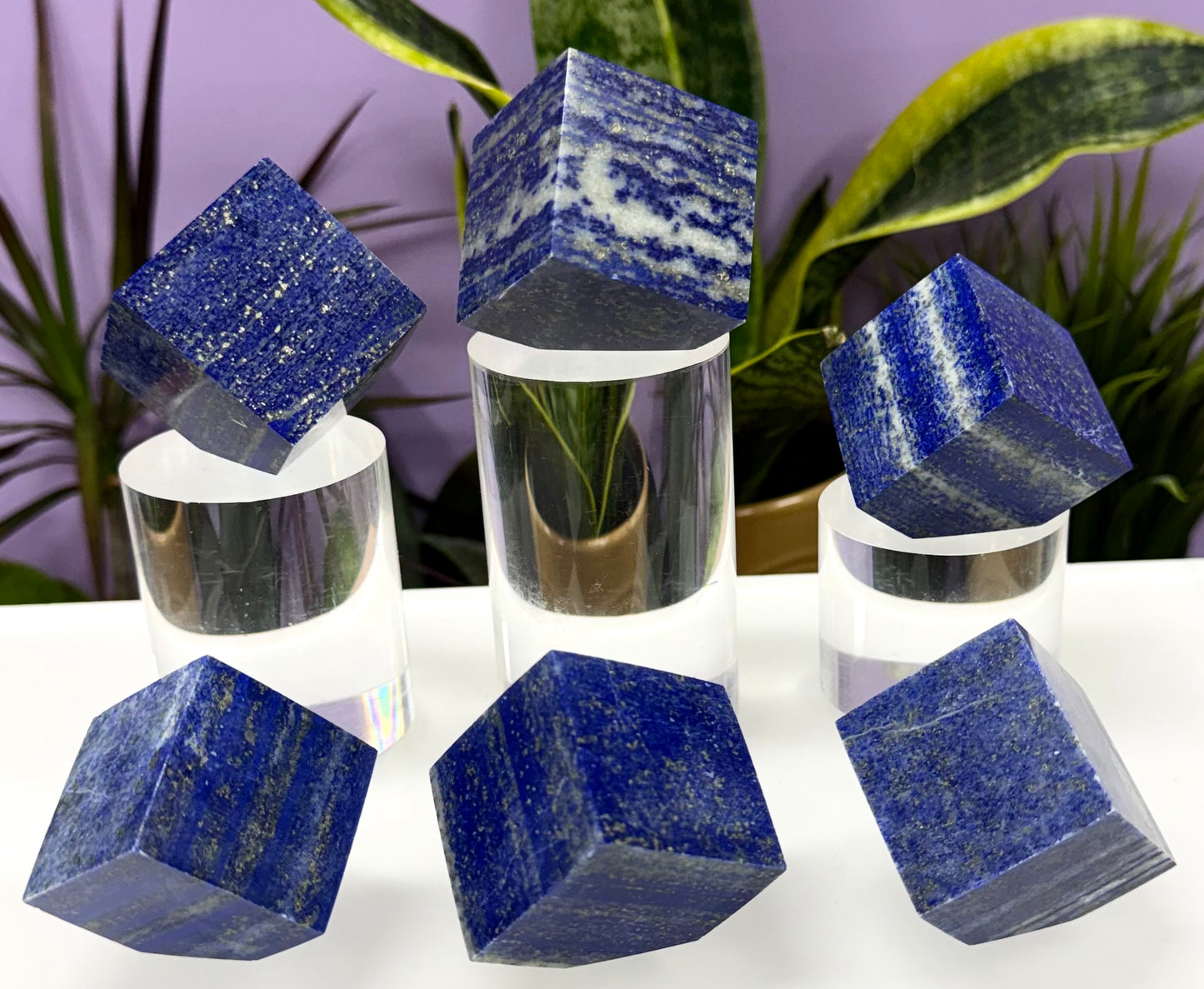Wholesale Lot 2 lbs Natural Lapis Lazuli Cube Crystal Healing Energy