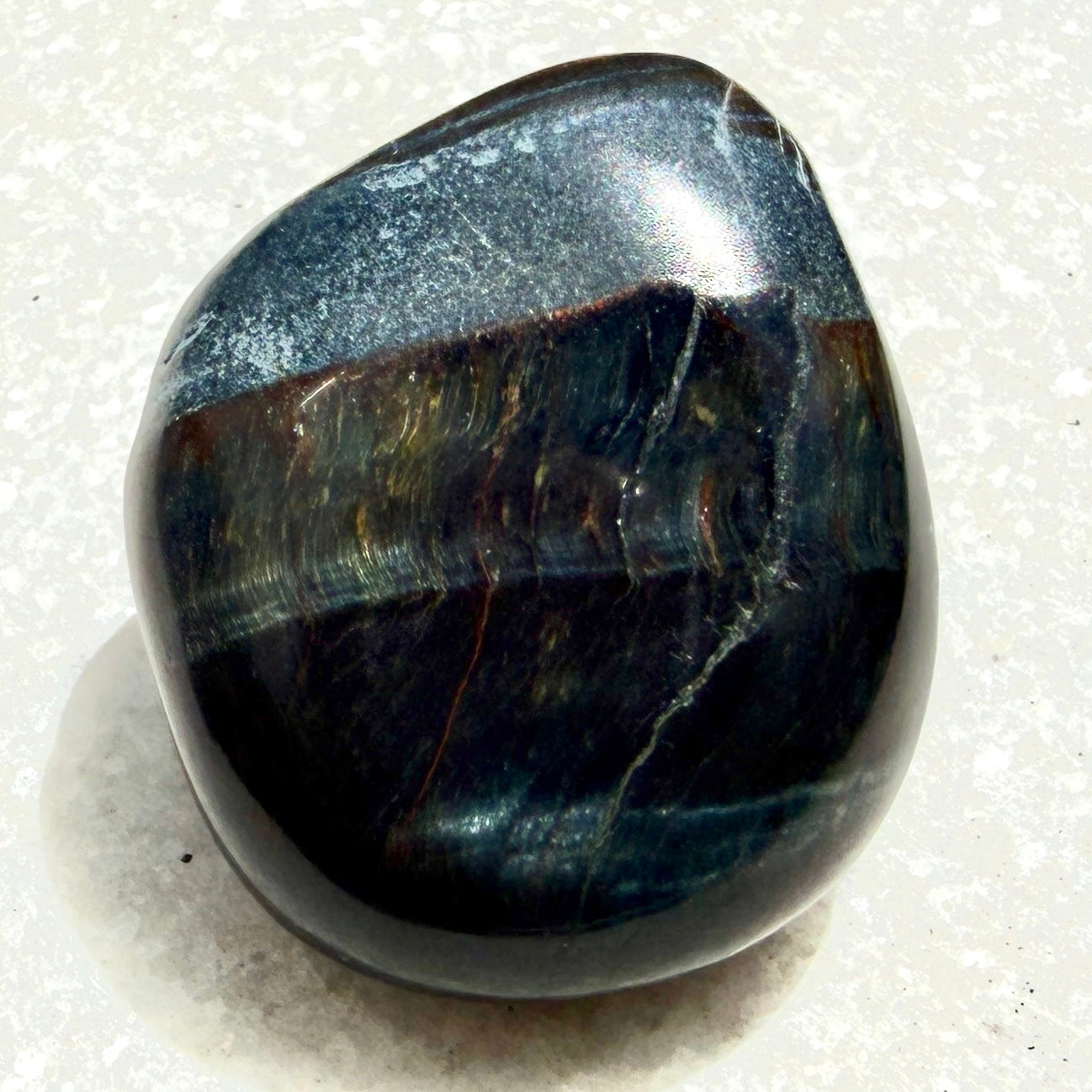 2 lbs Natural Blue Tiger Eye Tumble