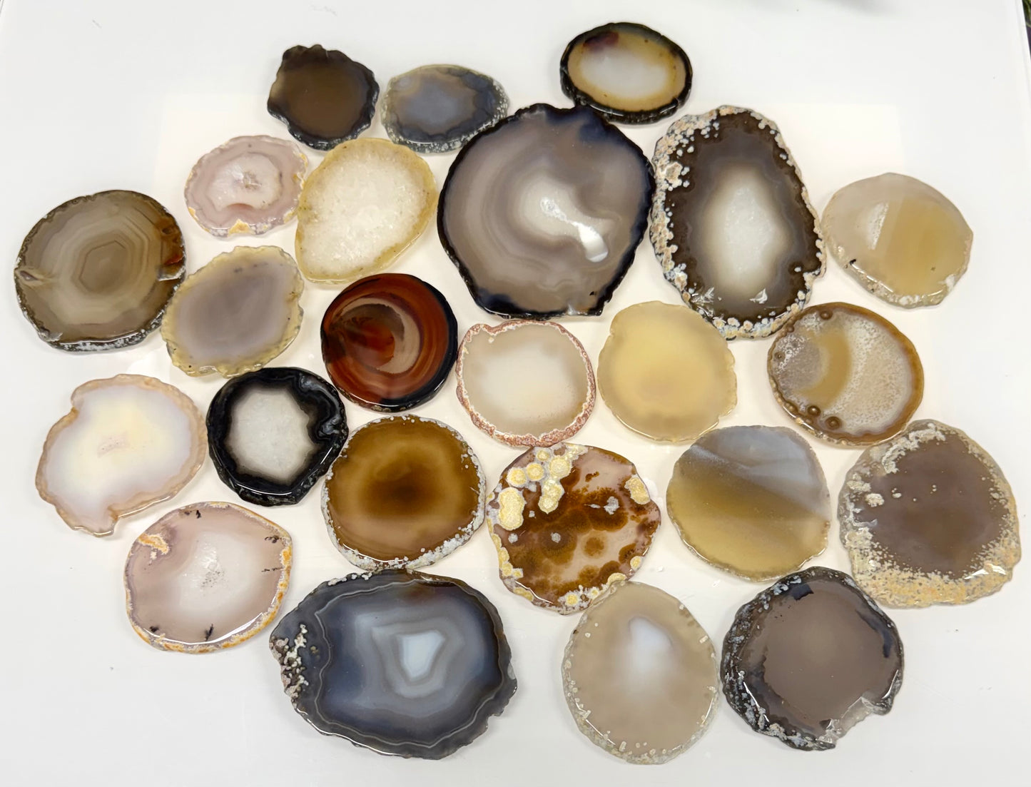 2 lbs Natural Agate Slabs crystal healing energy