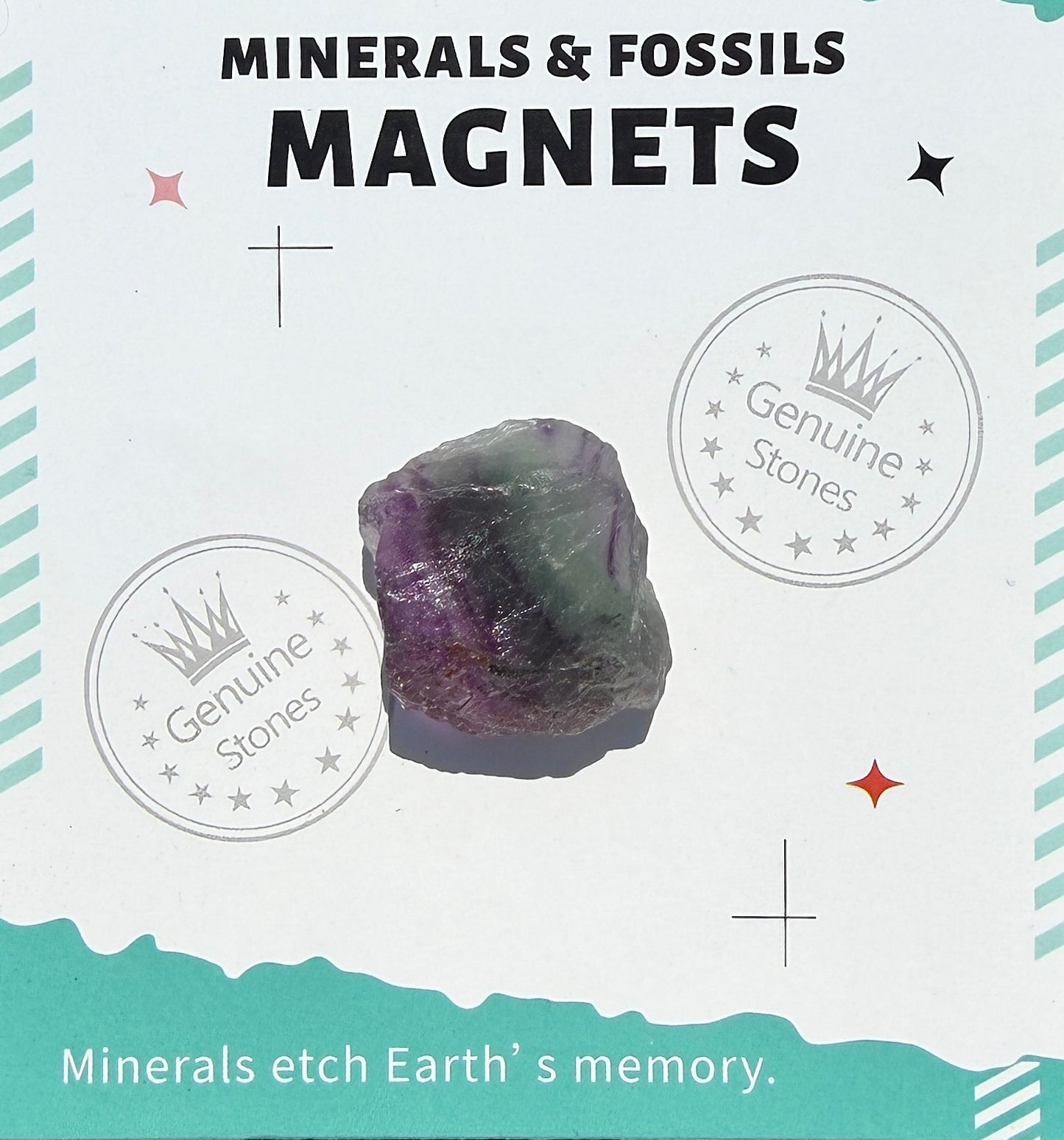 Wholesale Lot 12 pcs Mixed Natural Rough Crystal Magnet