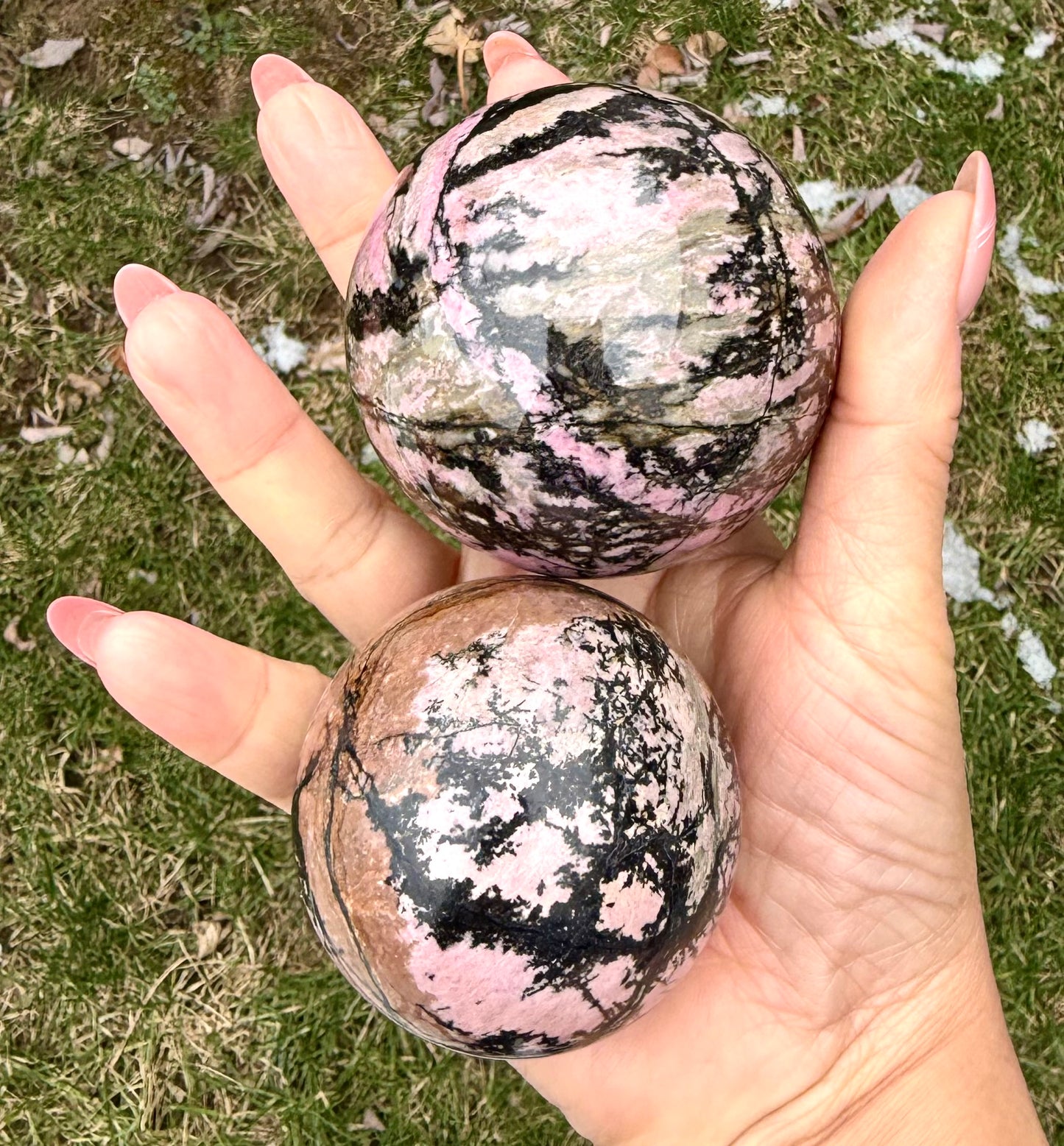 4 lbs Natural Rhodonite Sphere Crystal Healing Energy