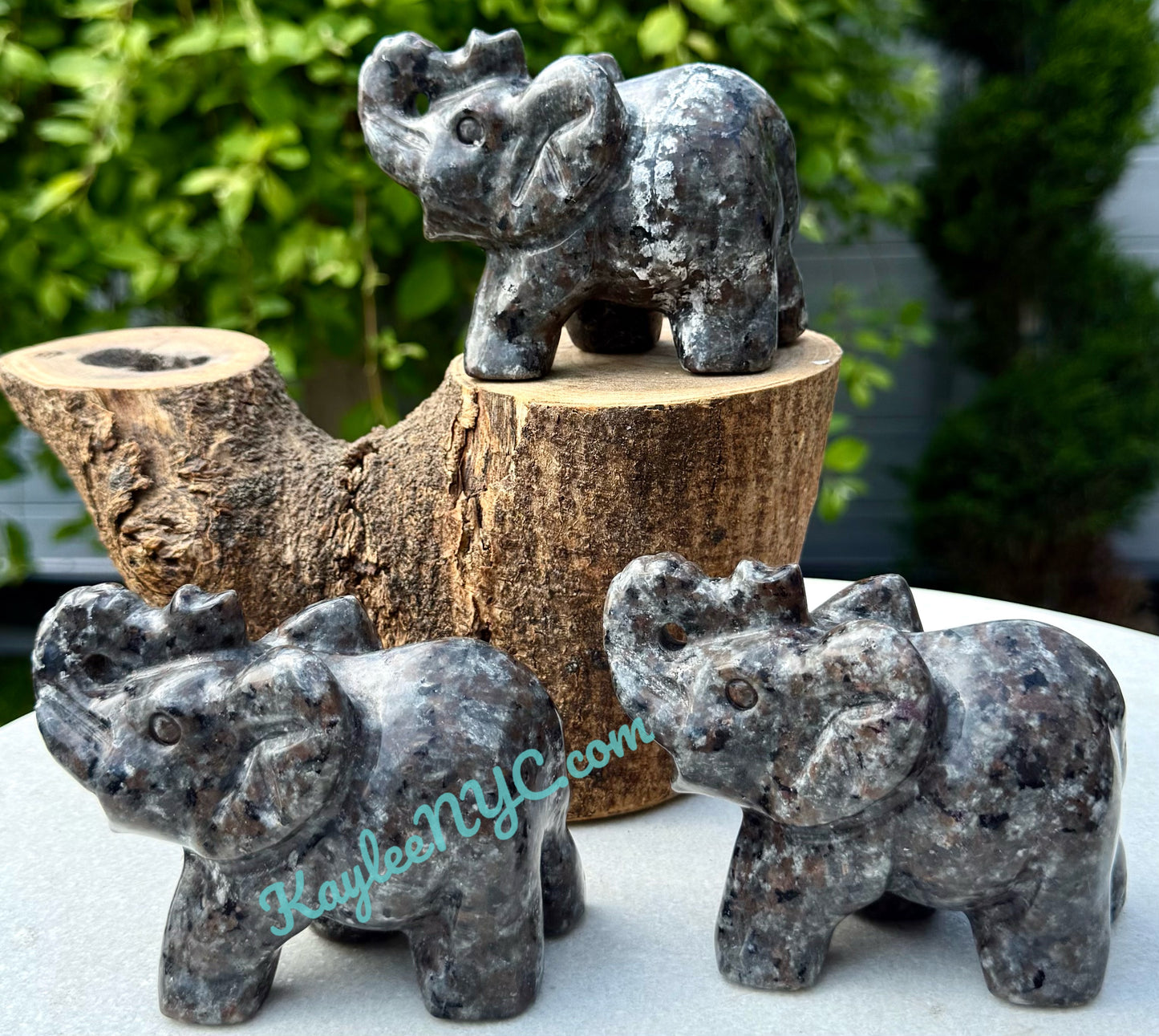 Wholesale Lot 3 Pcs Natural Yooperlite aka Emberlite Elephants