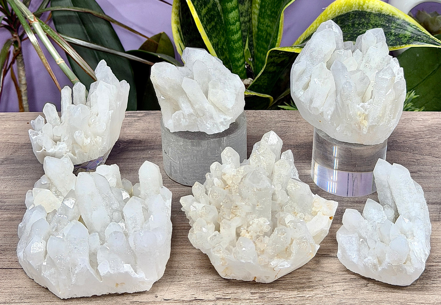 Wholesale Lot 4-6 pcs Natural Druzy Quartz Cluster Rough Crystal Healing Energy