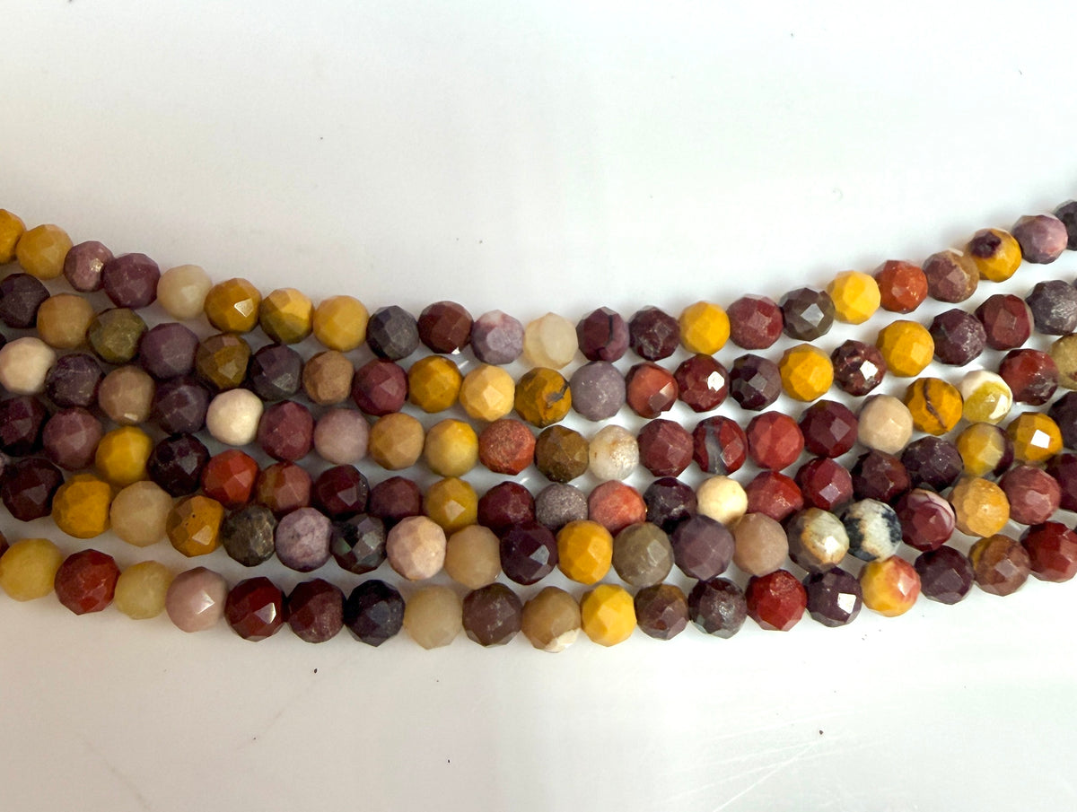 6 PCs 2mm Natural Mookaite Jasper Anklet Crystals Healing Energy