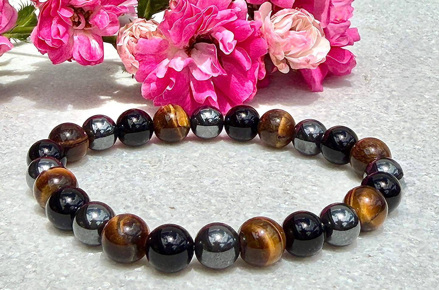 Wholesale 6 Pcs Protection Crystal Healing Stretch Bracelet 8mm 7.5"