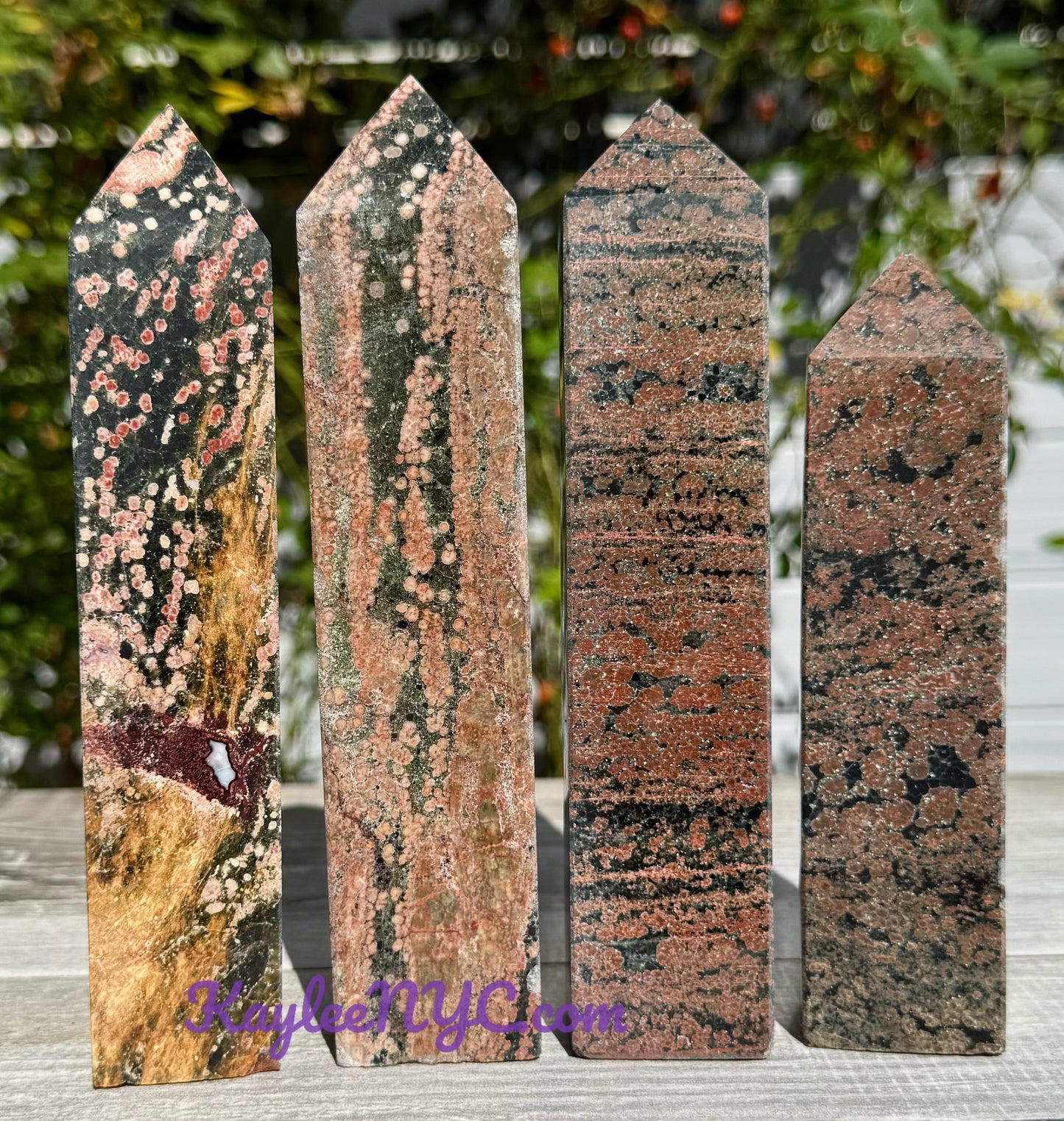 Wholesale Lot 4-5 PCs large Natural Firework Obsidian Obelisk Tower Point Crystal Healing