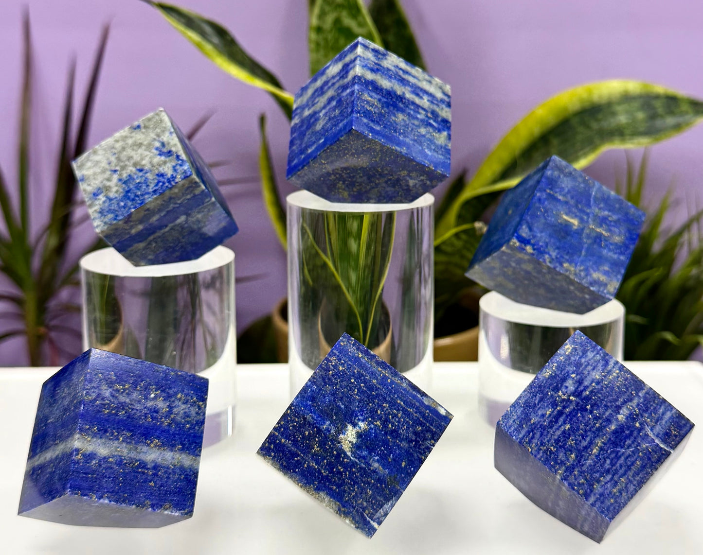 Wholesale Lot 2 lbs Natural Lapis Lazuli Cube Crystal Healing Energy