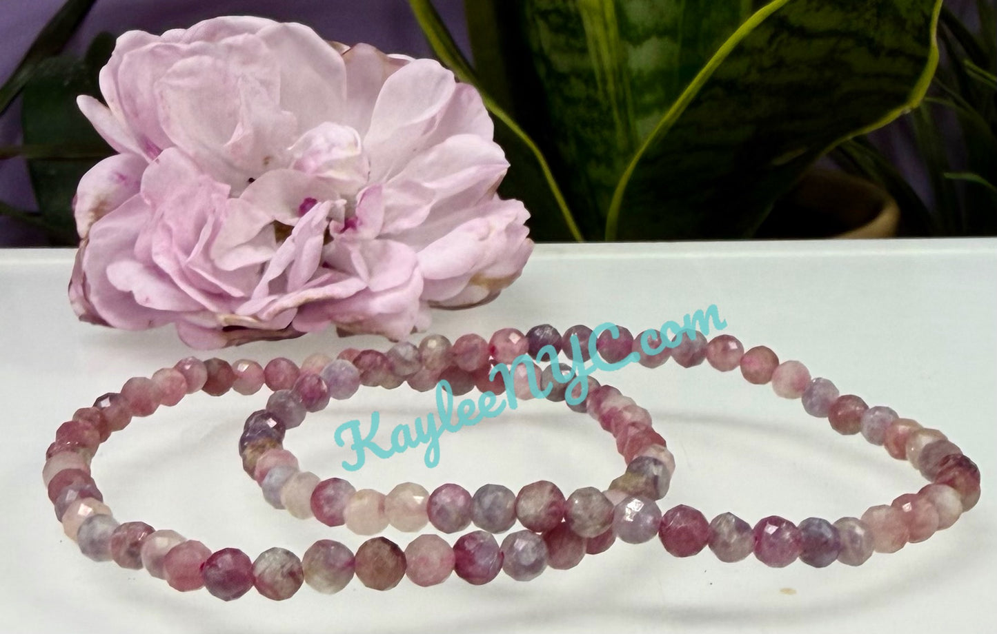 Wholesale Lot 6 Pcs Natural Faceted Unicorn Stone 4mm 7.5” Crystal Healing Stretch Bracelet