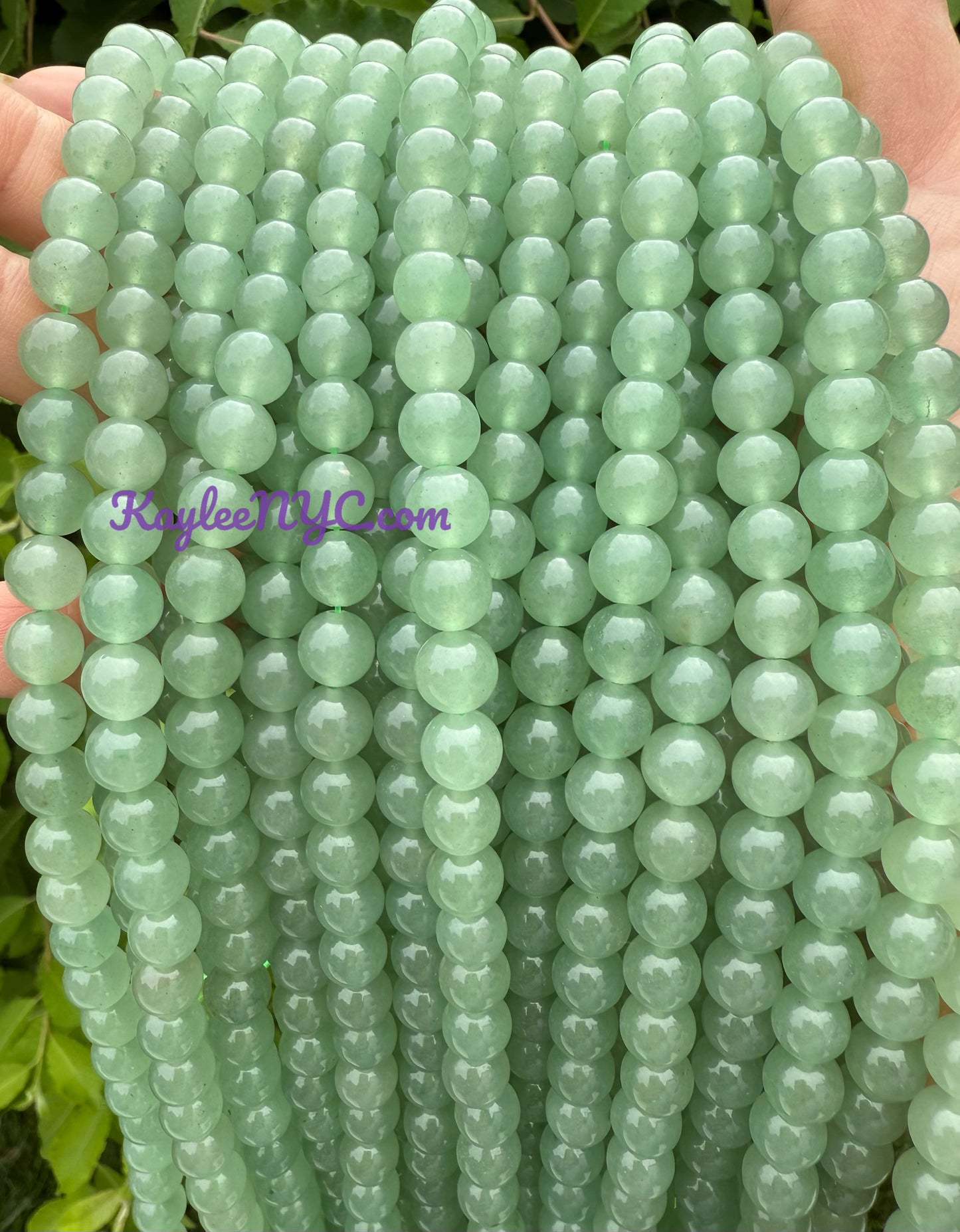 3 strands 8mm Natural Bloodstone Beads