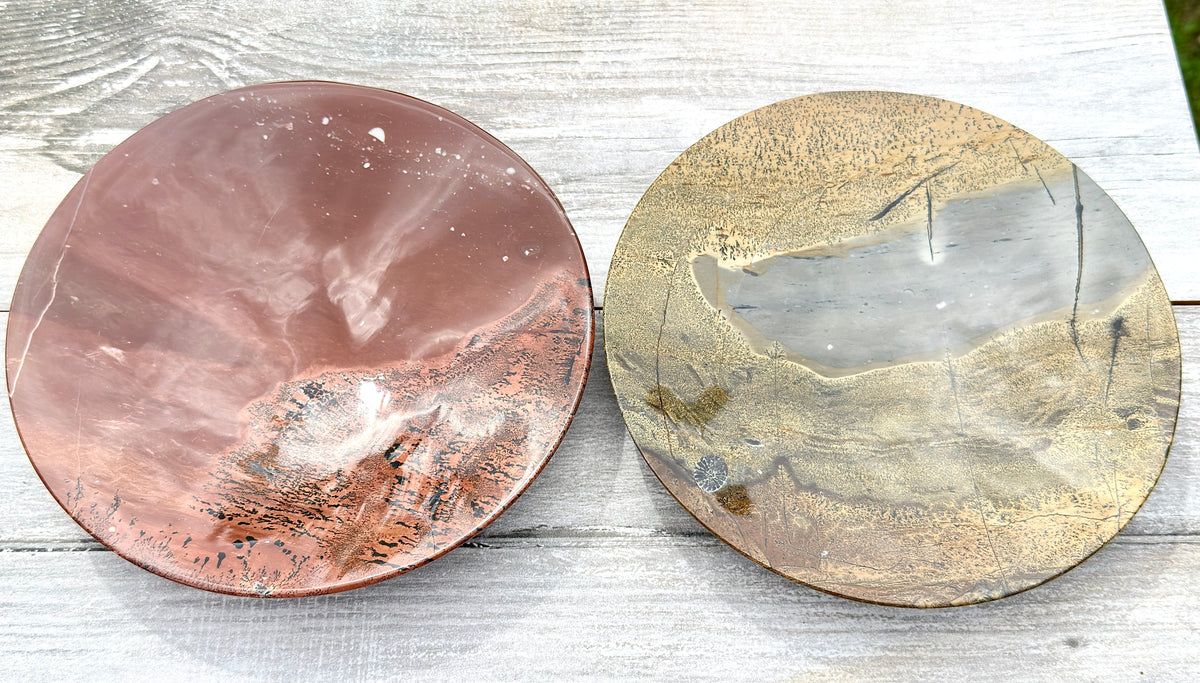Wholesale Lot 2 pcs Natural Picture Jasper Crystal Healing Energy