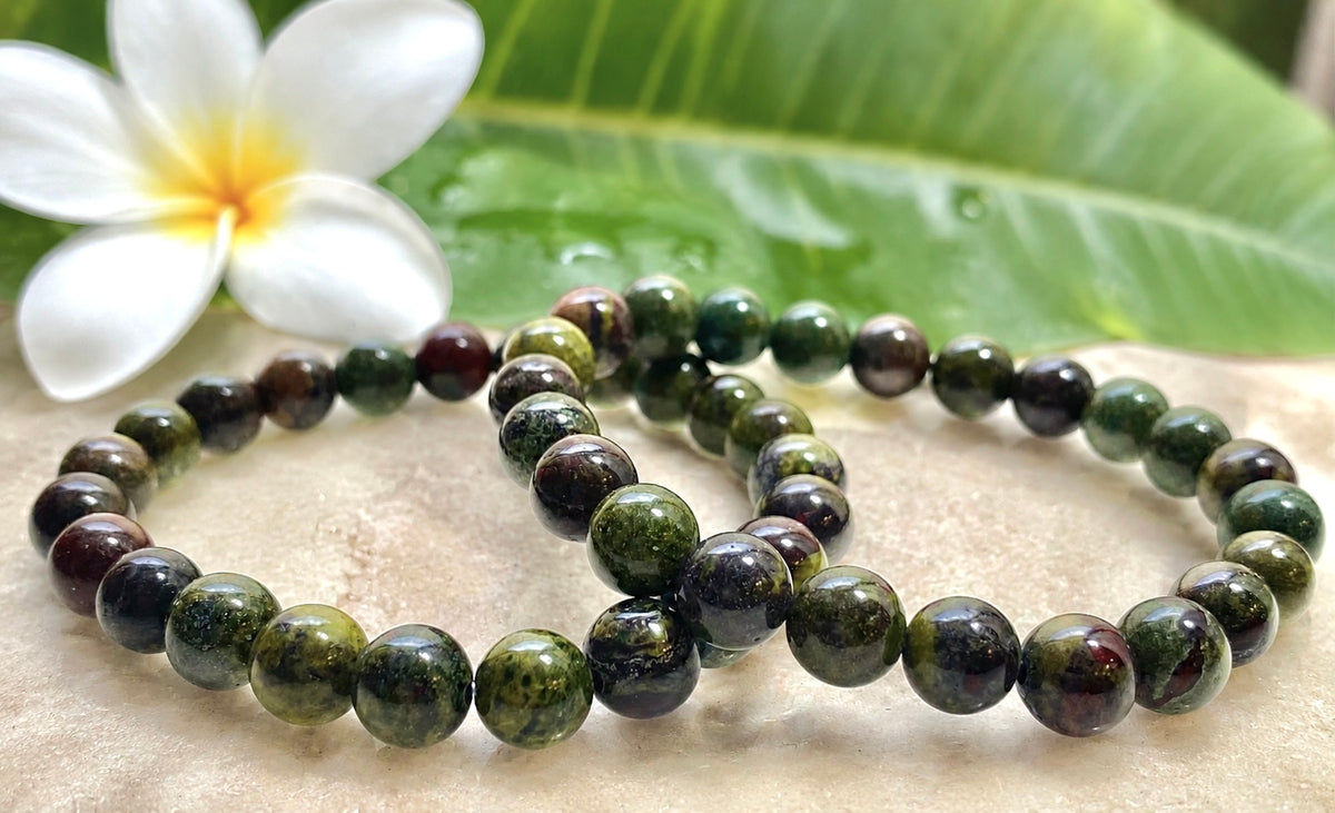 Wholesale Lot 6 Pcs Dragon Blood Bracelets 8mm 7.5” Healing Crystal Stretch Bracelet