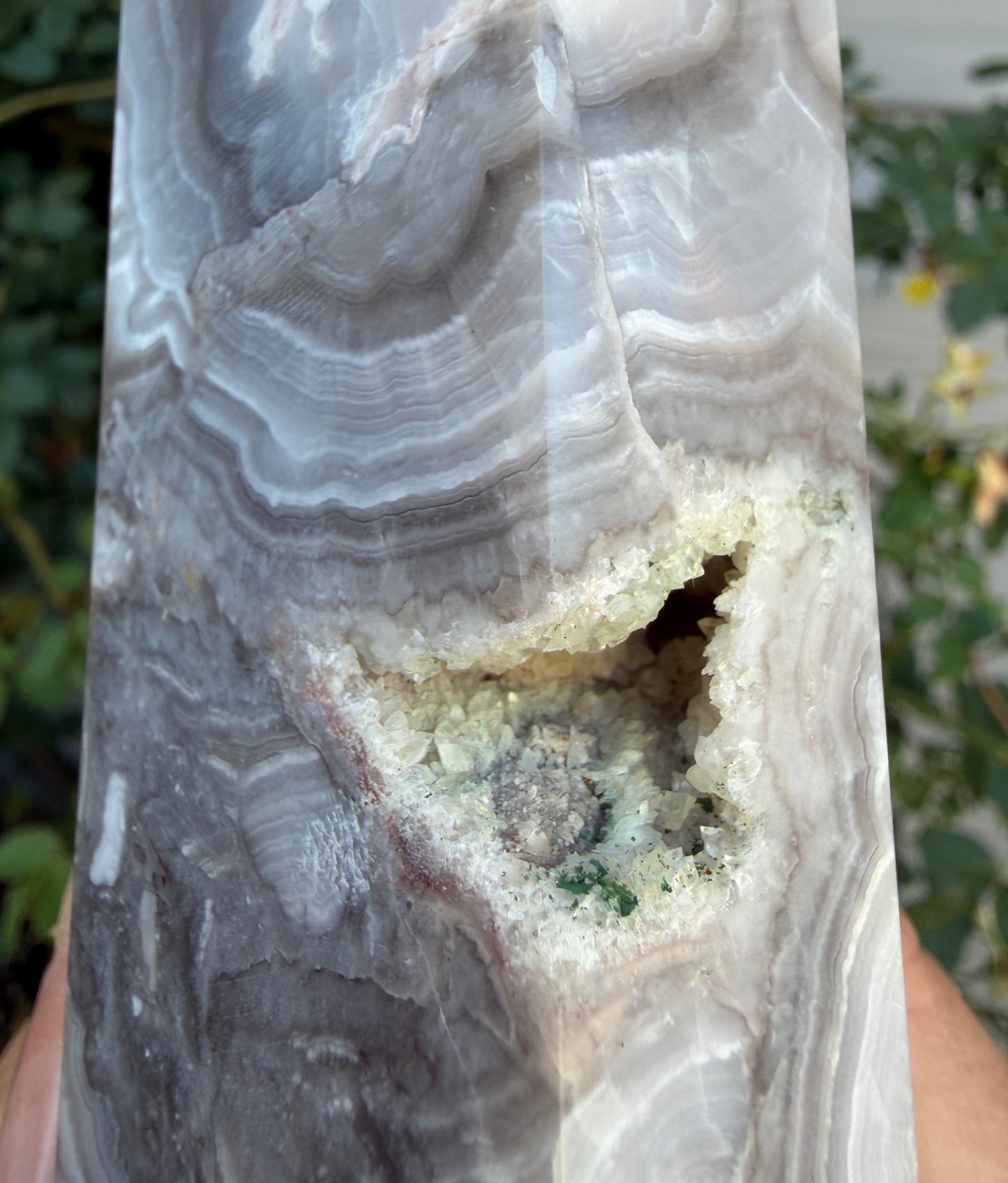 Wholesale Lot 3-4Pcs Natural White Lace Agate Tower Crystal Obelisk point 4.9-5lbs Healing Energy