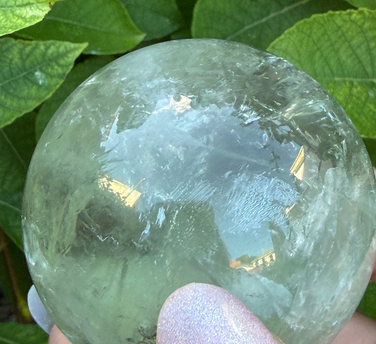 Wholesale 2 lbs Prasiolite aka Green Amethyst Spheres Crystal Ball Energy Healing