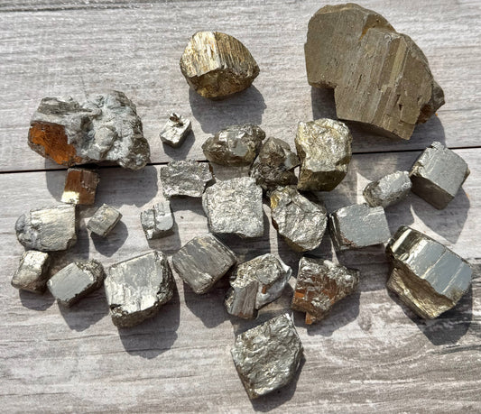 2 lbs Natural Pyrite Rough Crystal Healing Energy