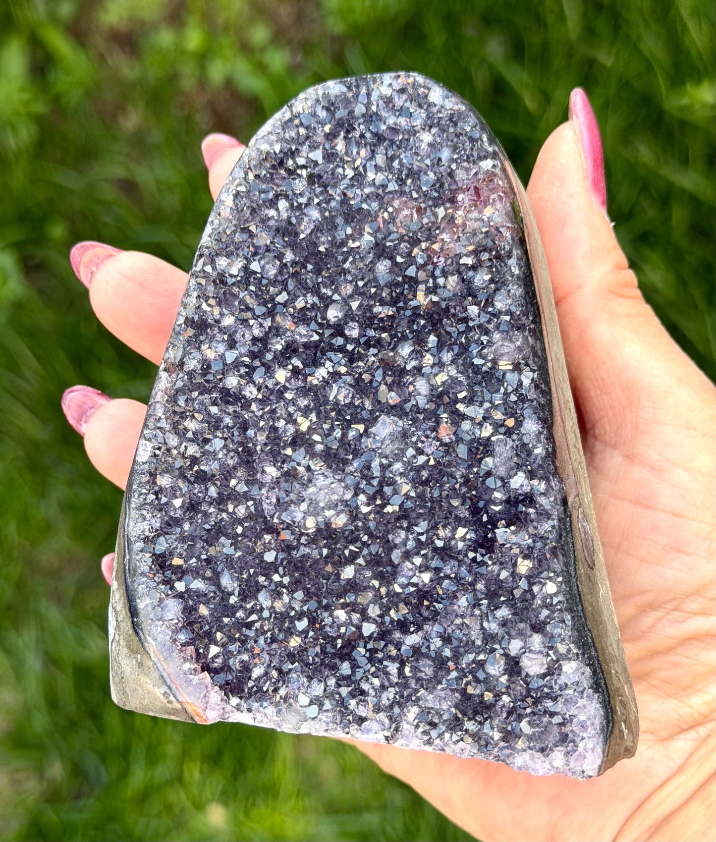 Wholesale Lot 4-5 pcs NaturalAmethyst cut base 4.8-5lbs Healing Energy
