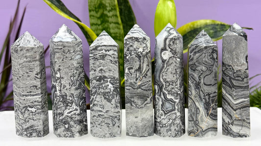 Wholesale Lot 2 lbs Natural Picasso Jasper Tower Obelisk Point Wand Crystal Energy Healing