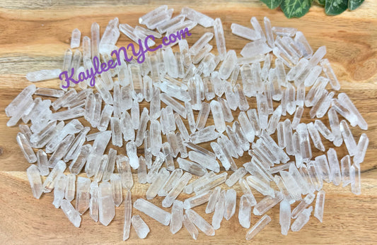 Wholesale Lot 1 Lb Natural Lemurian Quartz Small Wand Raw Crystal