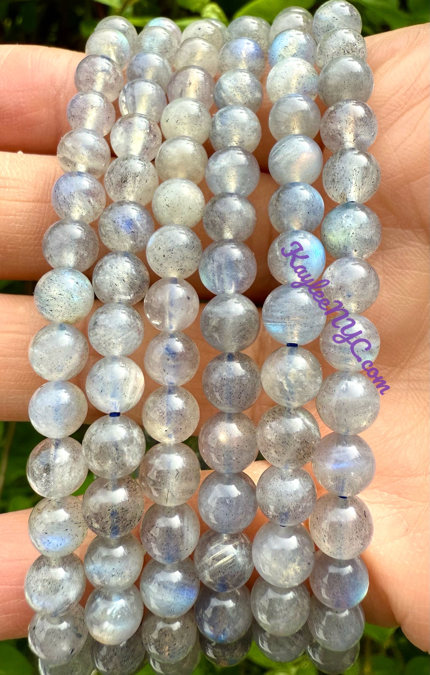 Wholesale 6 Pcs Natural Labradorite Bracelet 6mm 7.5” Healing Energy Crystal