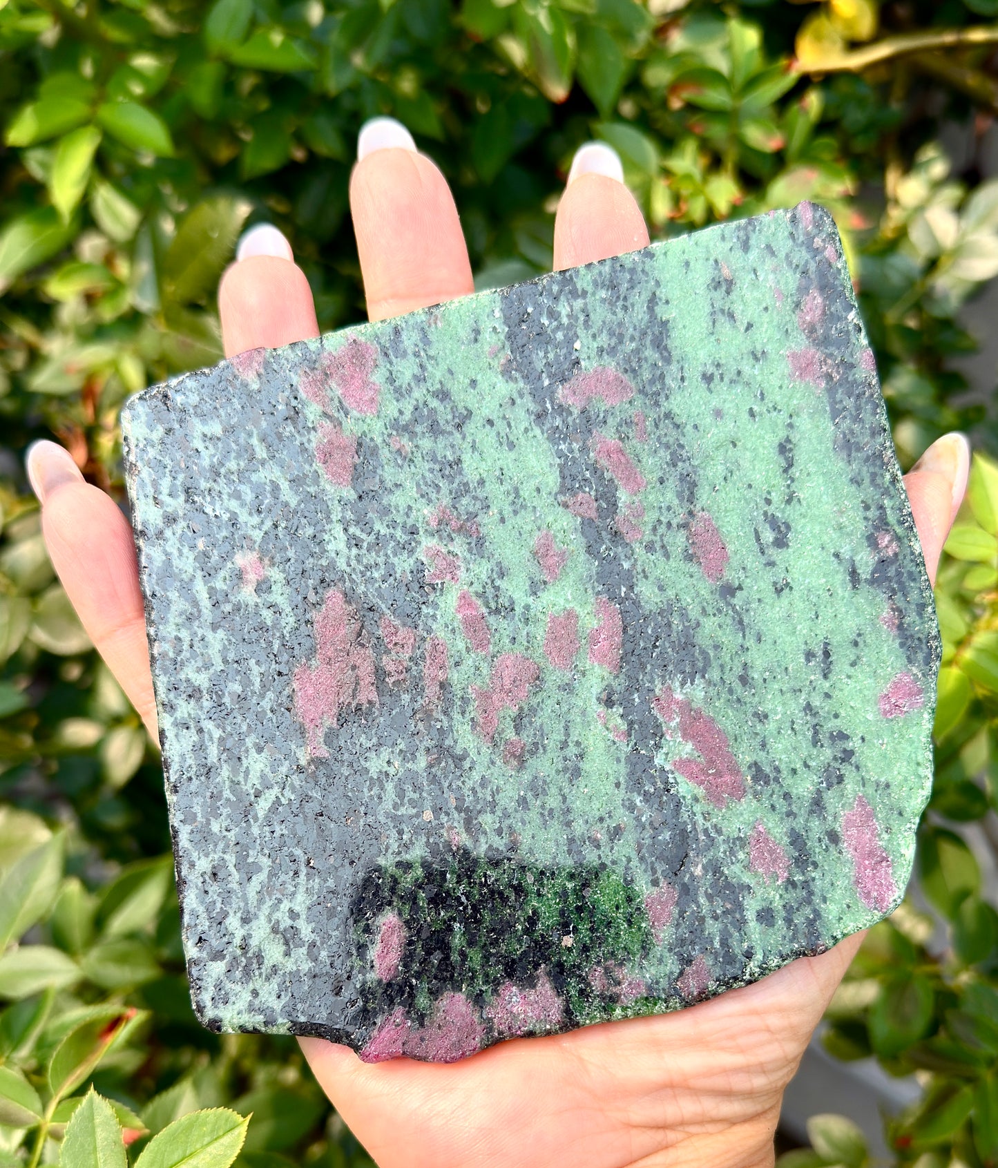 4-5 pcs Natural Ruby Zoisite Slabs Crystals Healing Energy