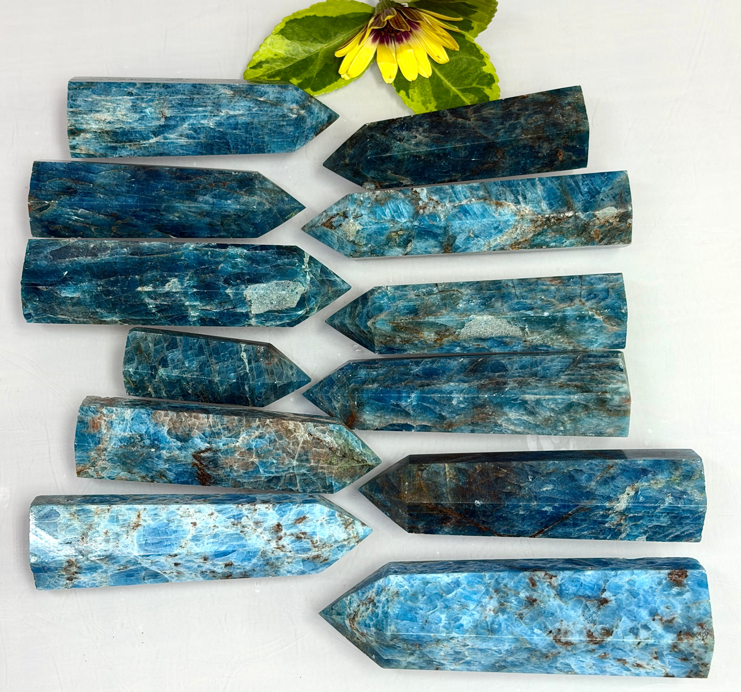 Wholesale Lot 2 lbs Natural Apatite Tower Obelisk Point Wand Crystal Energy Healing