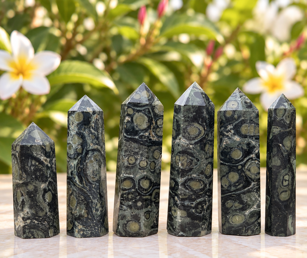 Wholesale Lot 1 Lb Kambaba Jasper Obelisk Tower Point Crystal Natural Energy