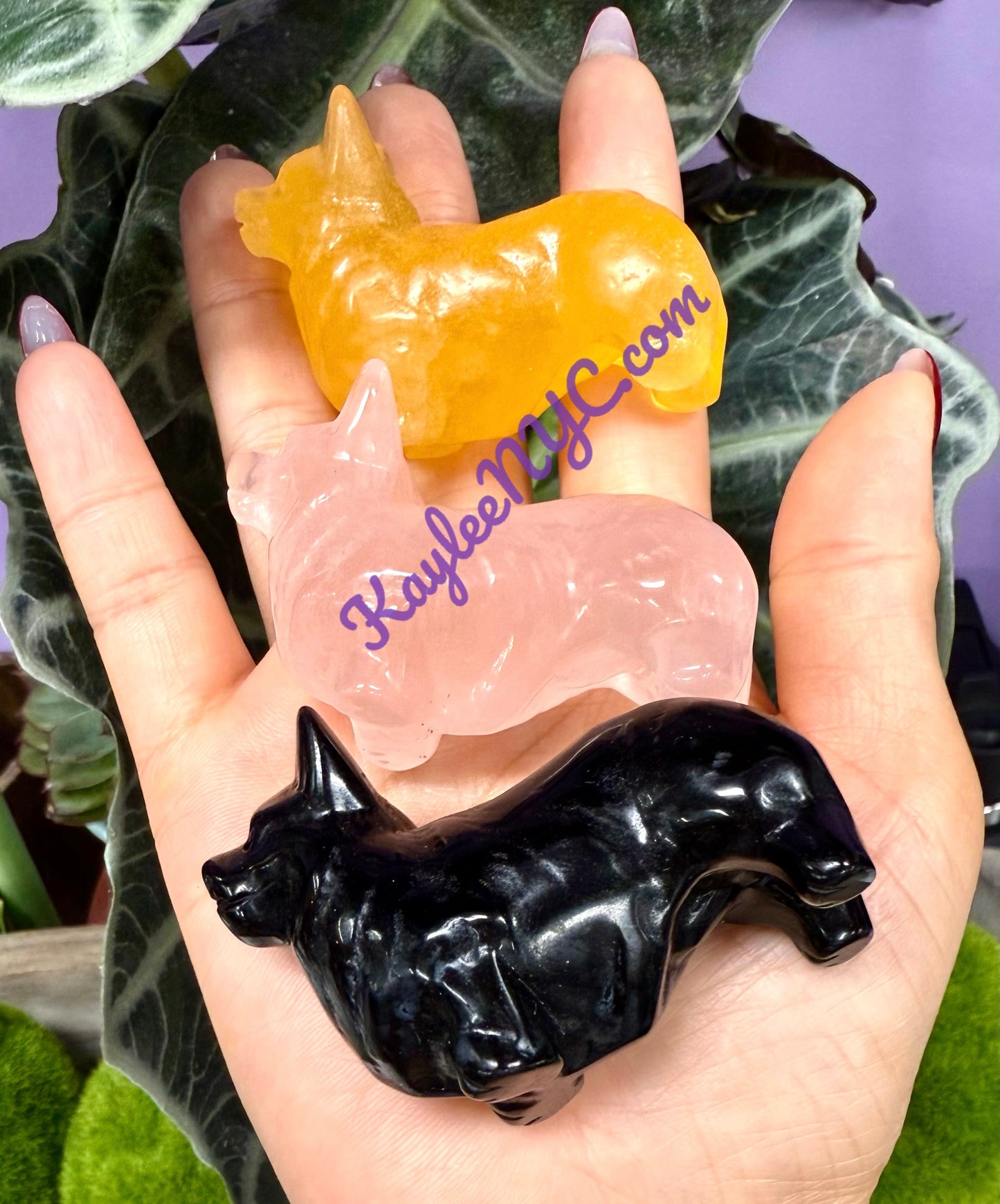Wholesale Lot 6 PCs Natural Crystals  Corgi Healing Energy