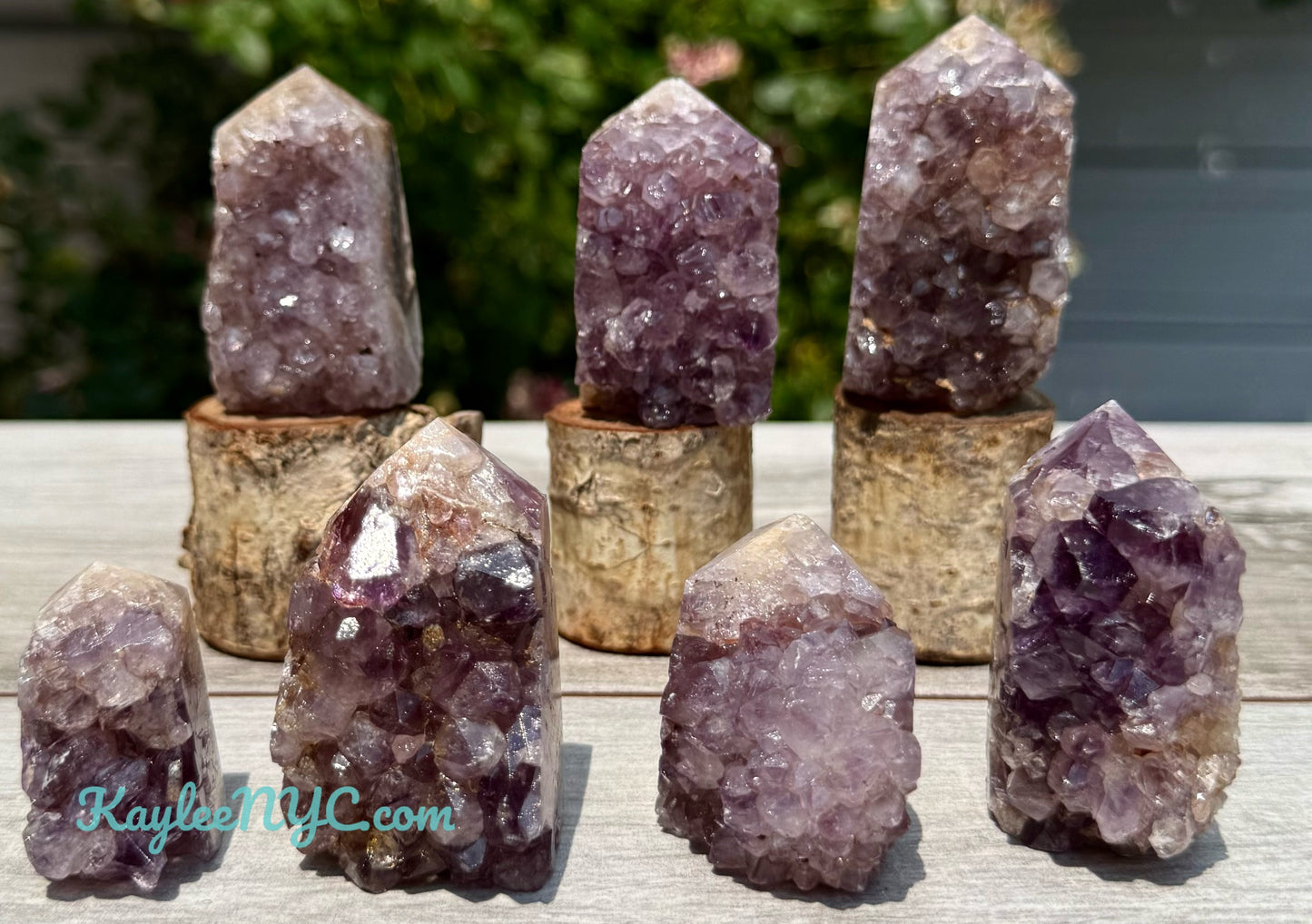 1 lb Natural Amethyst Cluster Obelisk Tower Crystals Healing Energy