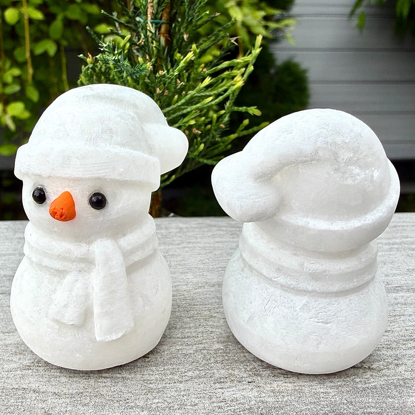 8 PCs 2” Natural Snow Quartz Snowman Crystal Healing Energy