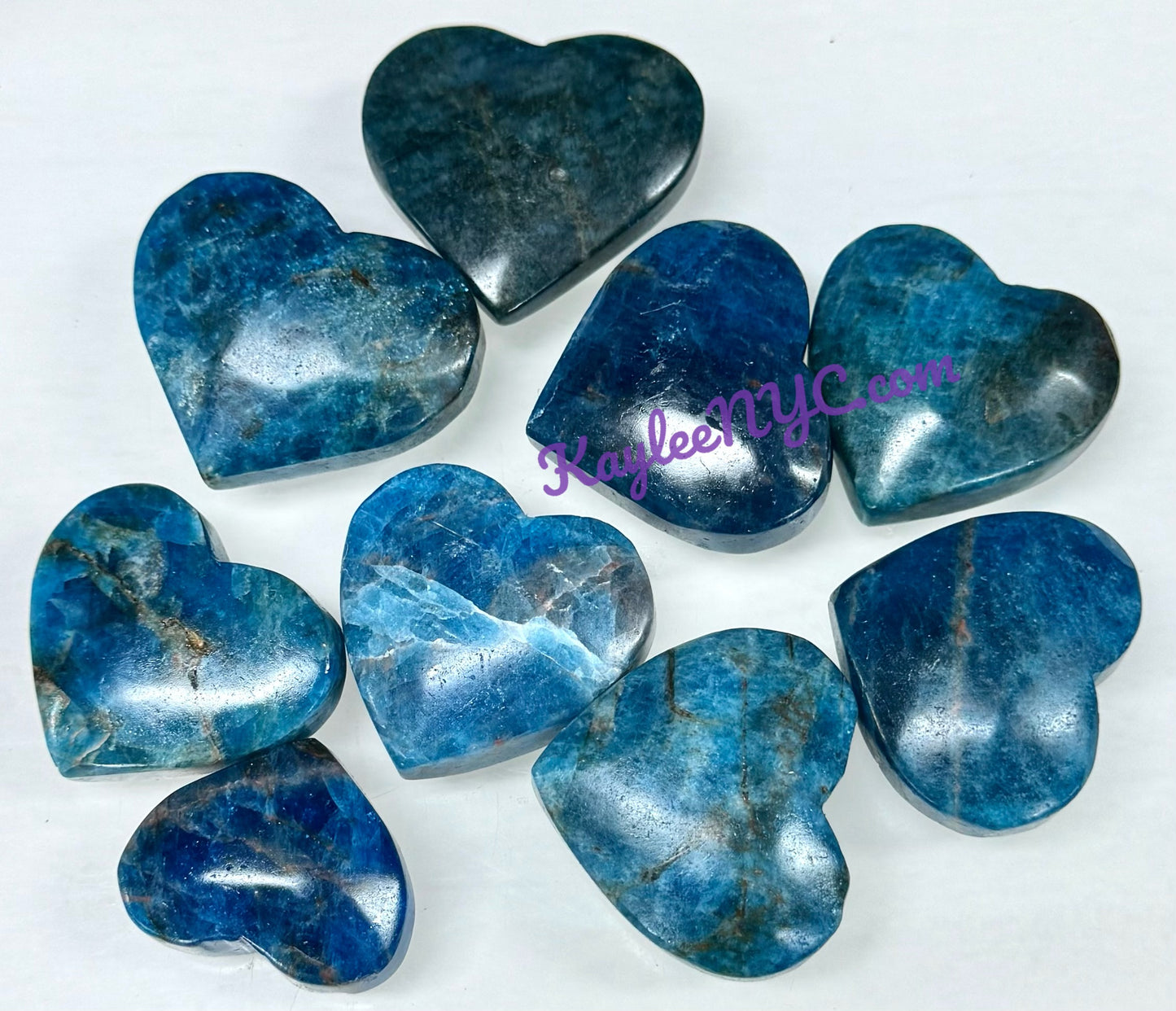 Wholesale 1 lb Lot Natural Apatite Heart Crystal Energy