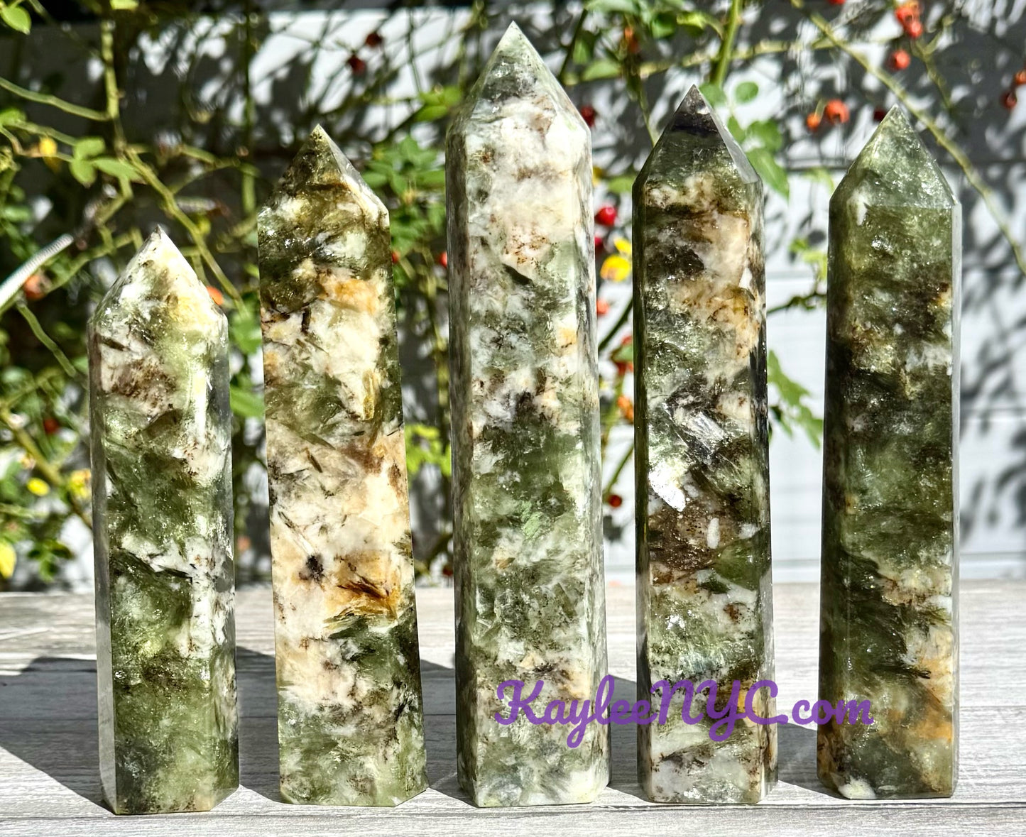 Wholesale Lot 4-5 pcs large Natural Green Lepidolite Mica obelisk Tower Point Crystal Healing Energy 3.9-4lbs