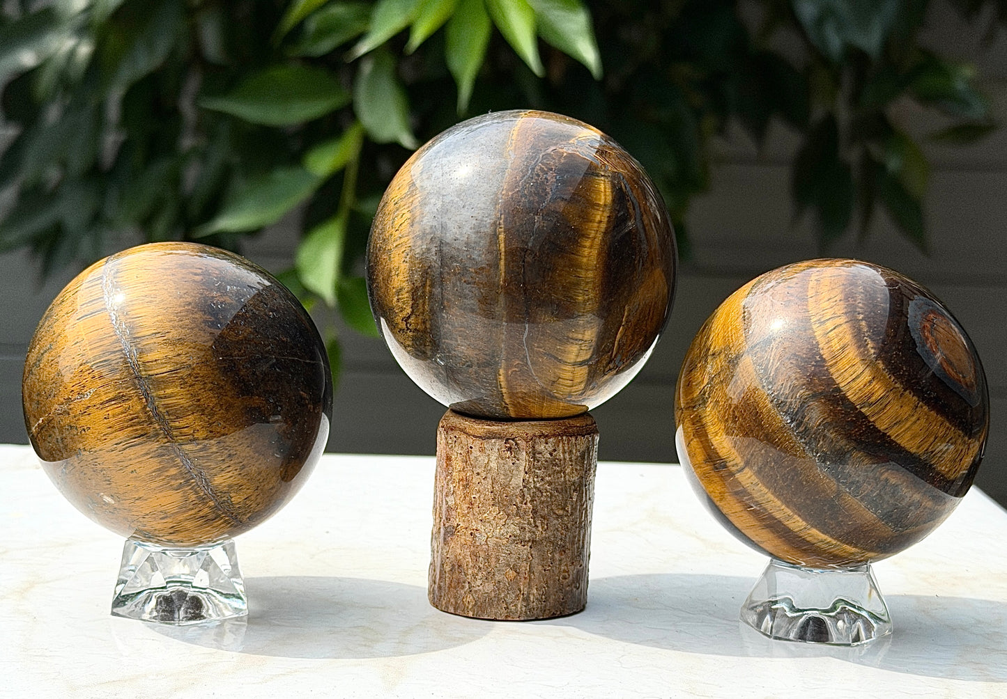 Wholesale Lot 3-4 pcs Natural Tiger Eye Spheres Crystal Ball Energy Healing
