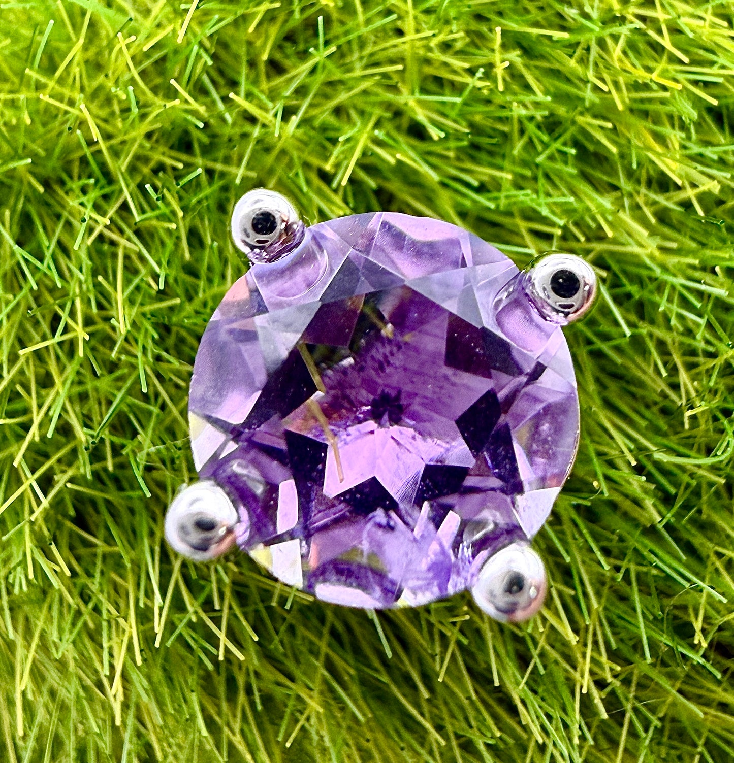 Wholesale Lot 5 Pairs Natural Amethyst Earring Stud