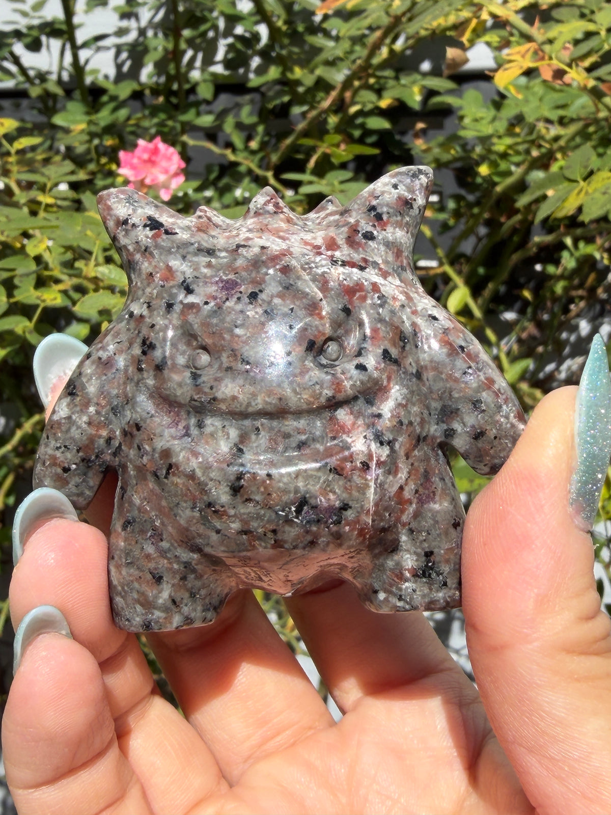 Wholesale Lot 6 PCs Natural Nephrite Jade & Yooperlite Cartoon Monster Ghost Jangar Crystal Healing Energy
