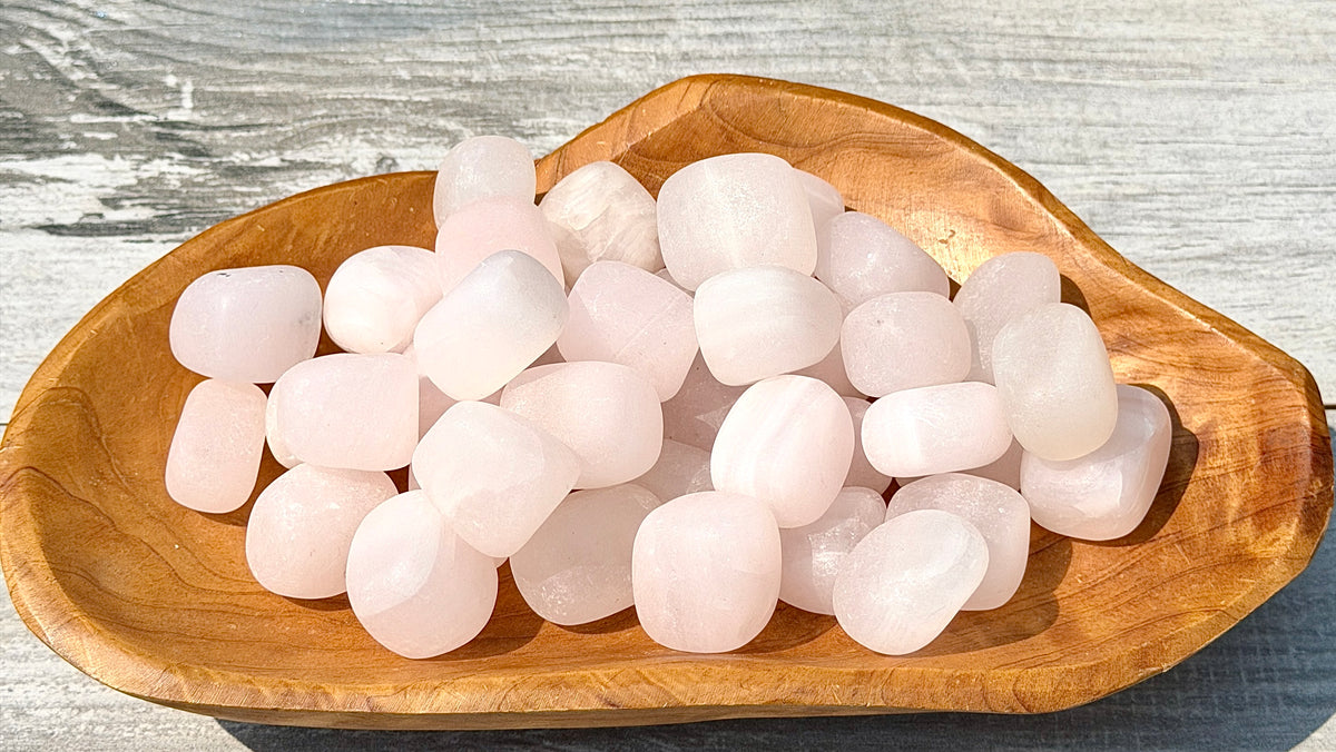 Wholesale Lot 2 lbs Natural Mangano Calcite Tumble Crystal Healing Energy