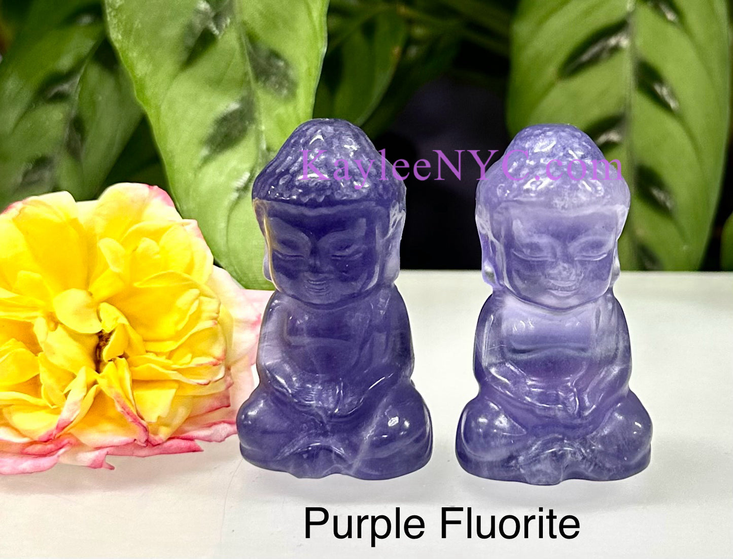 9 Pcs 2.5” Natural Crystal Guanyin Female Buddha