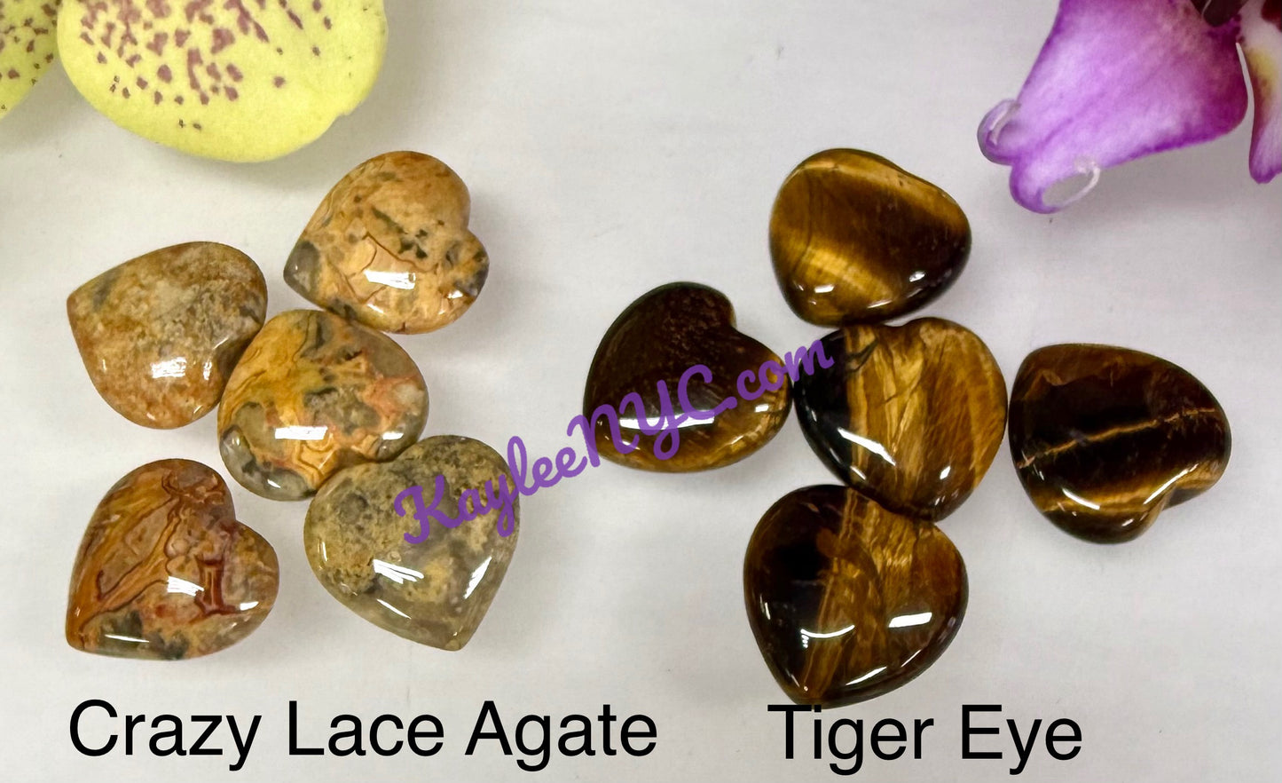 Wholesale Lot 30 Pcs 20mm Mix Crystal Hearts Nice Quality Healing Energy