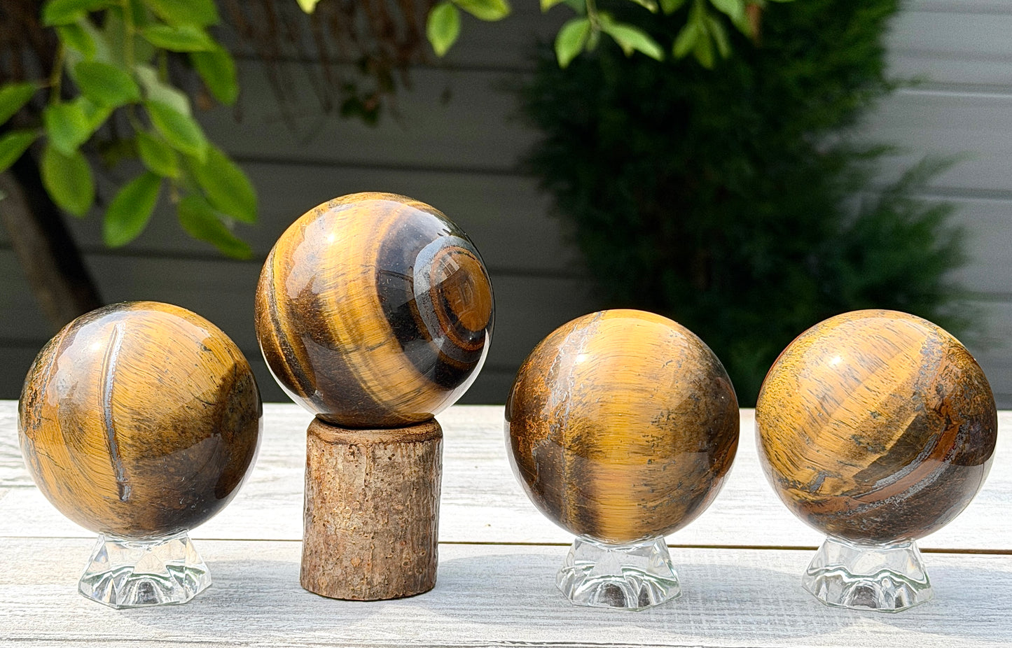 Wholesale Lot 3-4 pcs Natural Tiger Eye Spheres Crystal Ball Energy Healing