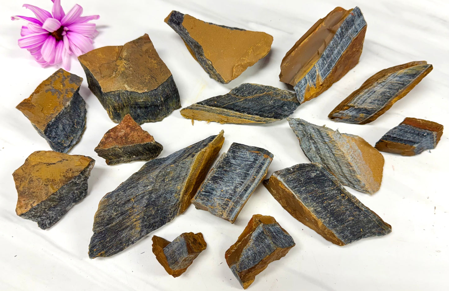 2 lbs Natural Blue Tiger Eye Rough Crystal Healing Energy