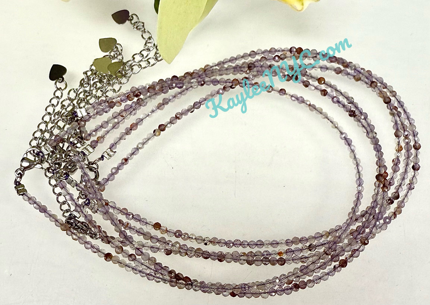 6 PCs 2mm Natural Super Seven Anklets Crystal Healing Energy