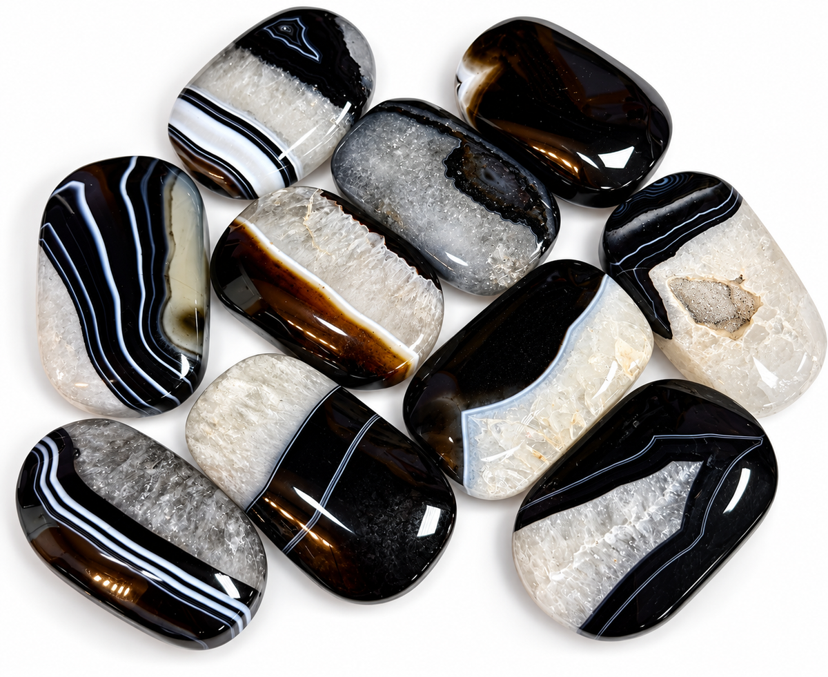 Wholesale 2 Lb Lot Natural Onyx Palm Stones Crystal Energy