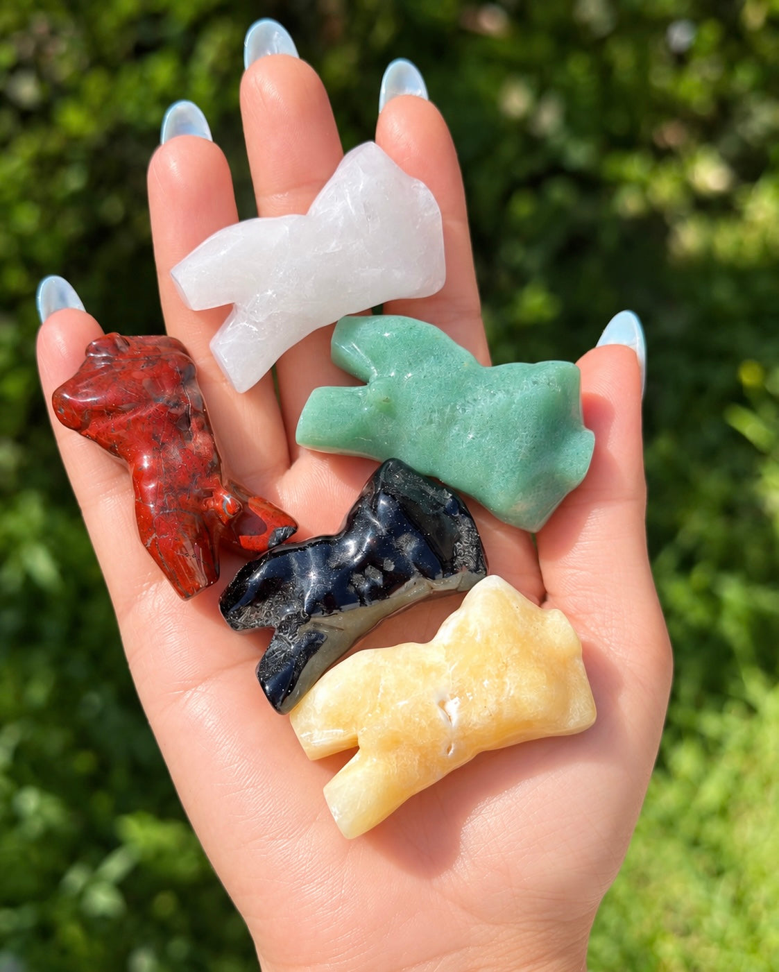 Wholesale Lot 6 Pcs 5cm Natural Mixed Crystals Male Model Healing Energy