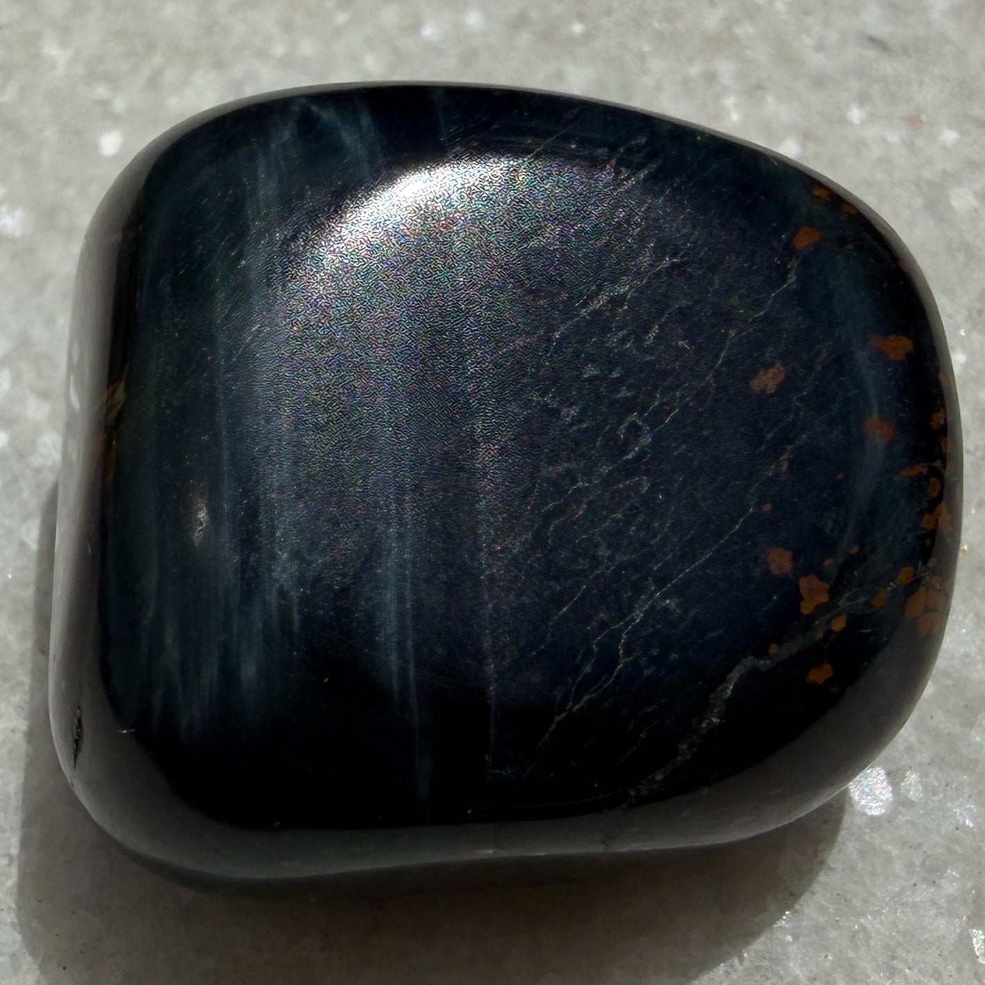 2 lbs Natural Blue Tiger Eye Tumble